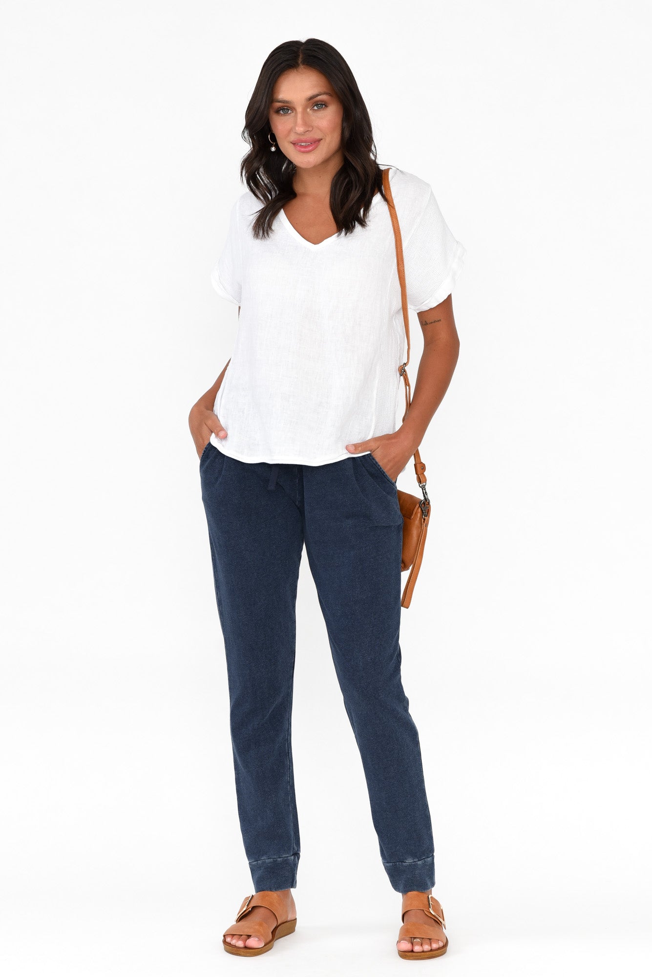 Heidi Indigo Cuffed Jogger Pant