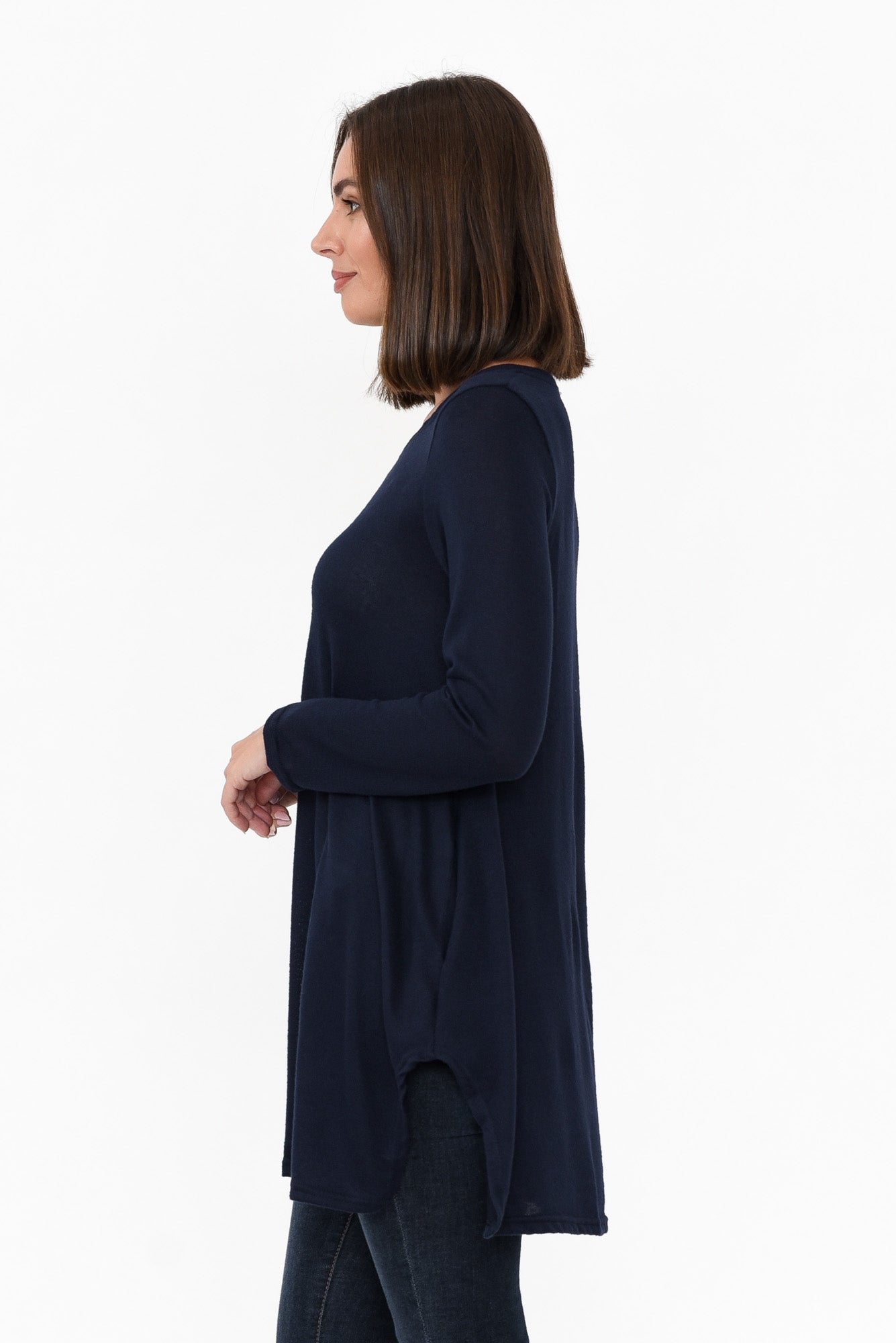Dylan Navy Knit Tunic
