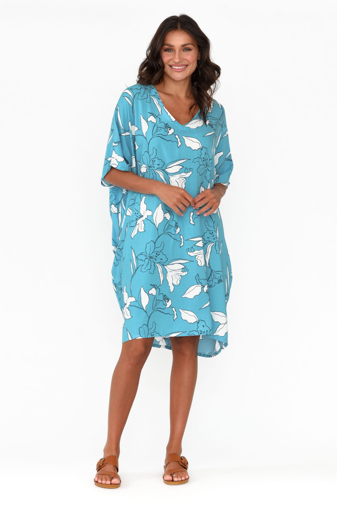 Luce Blue Blossom Kaftan