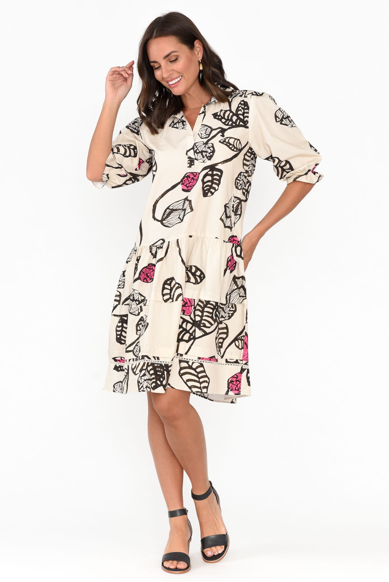 Hayes Desert Rose Cotton Poplin Dress