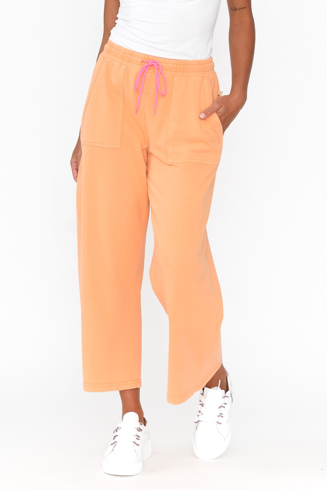 Mariam Orange Relaxed Track Pant