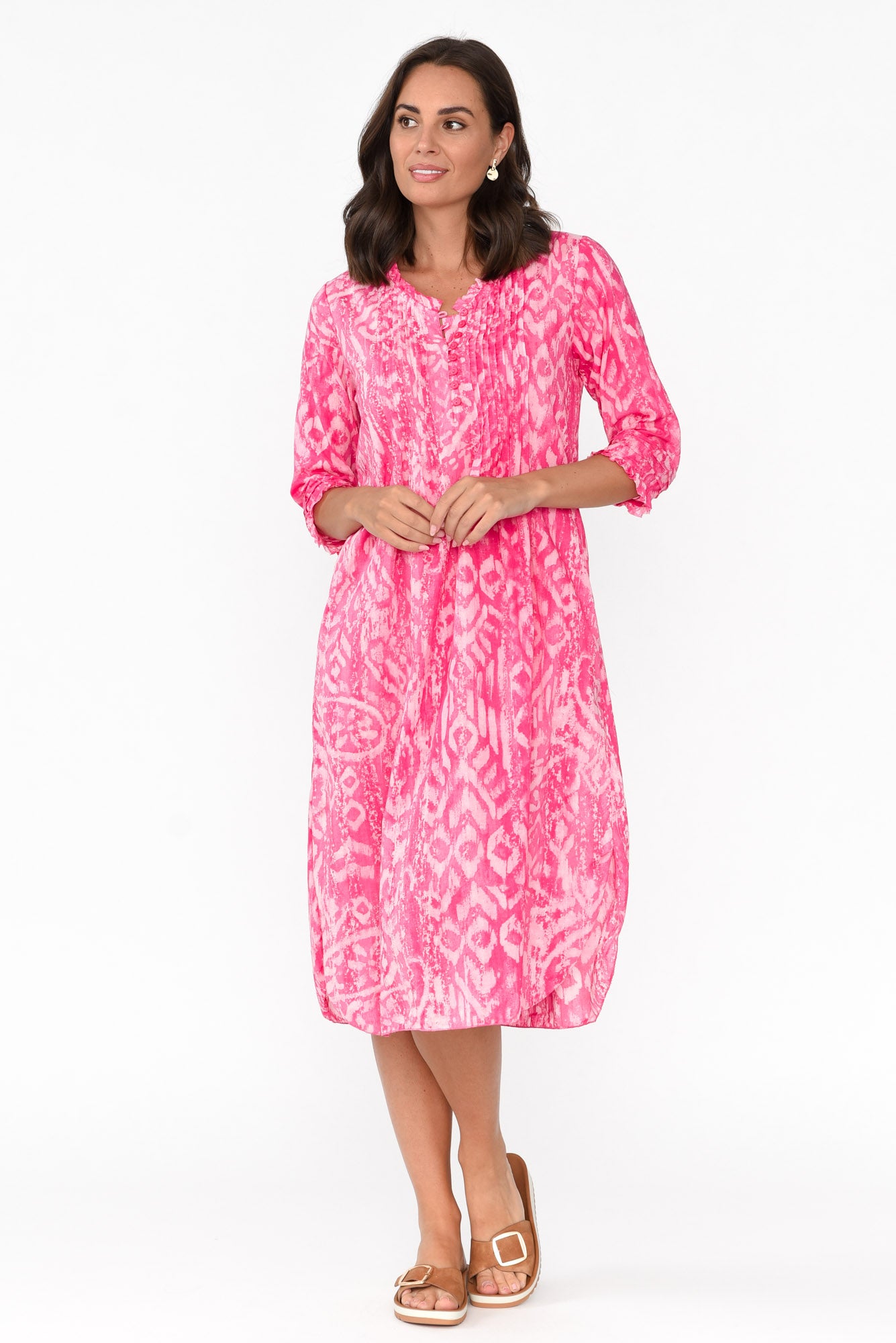 Olympus Pink Geo Organic Cotton Dress