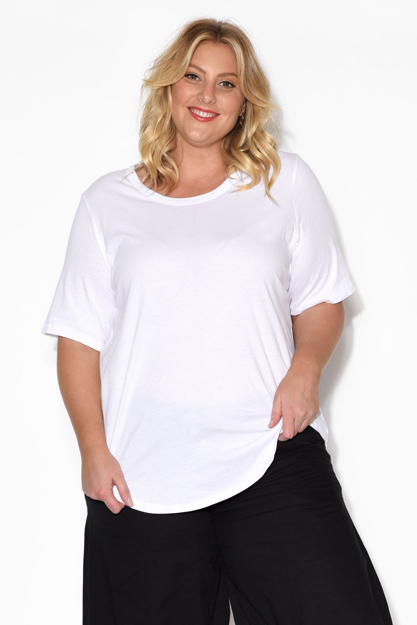 Ariana White Cotton Tee
