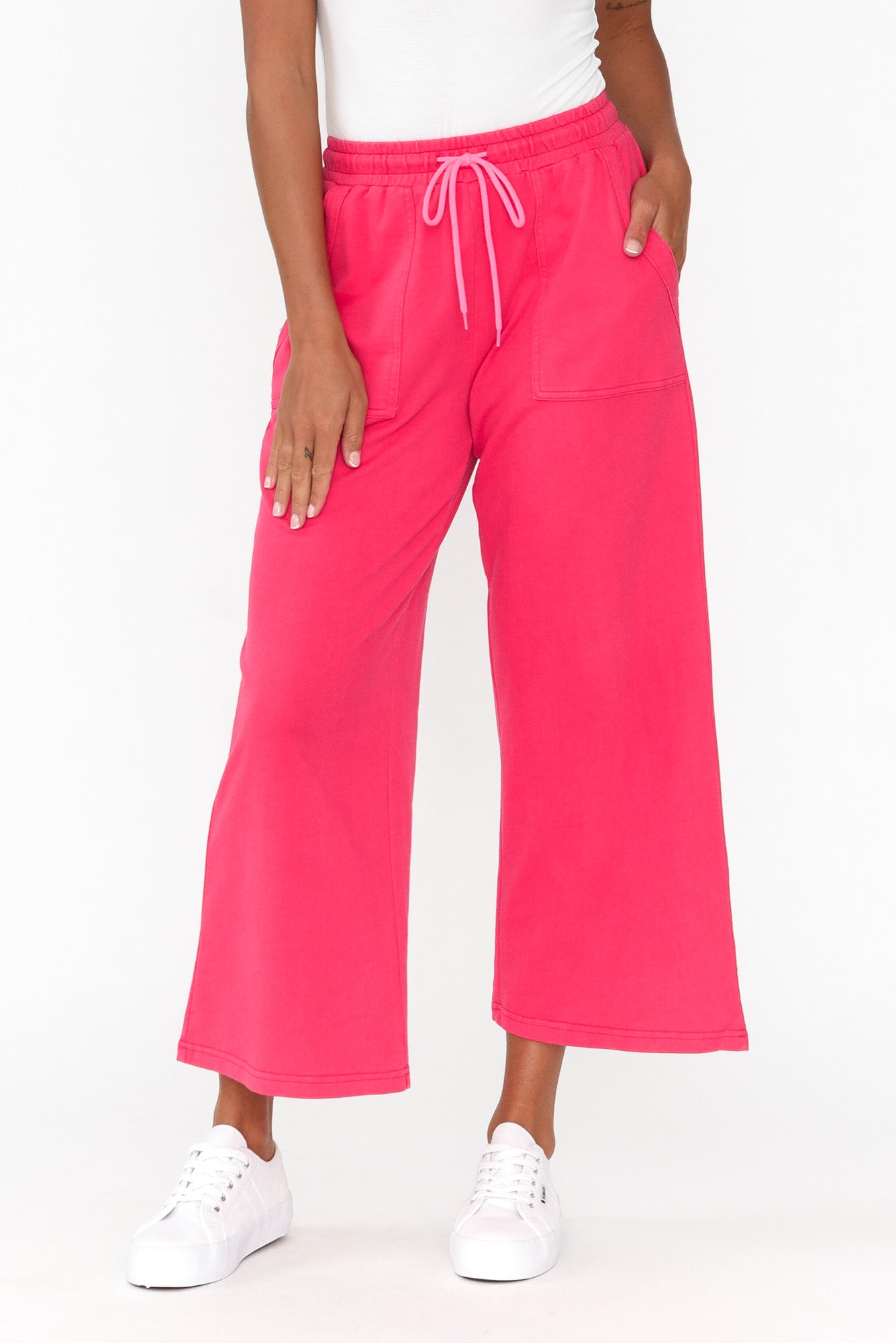 Mariam Hot Pink Relaxed Track Pant
