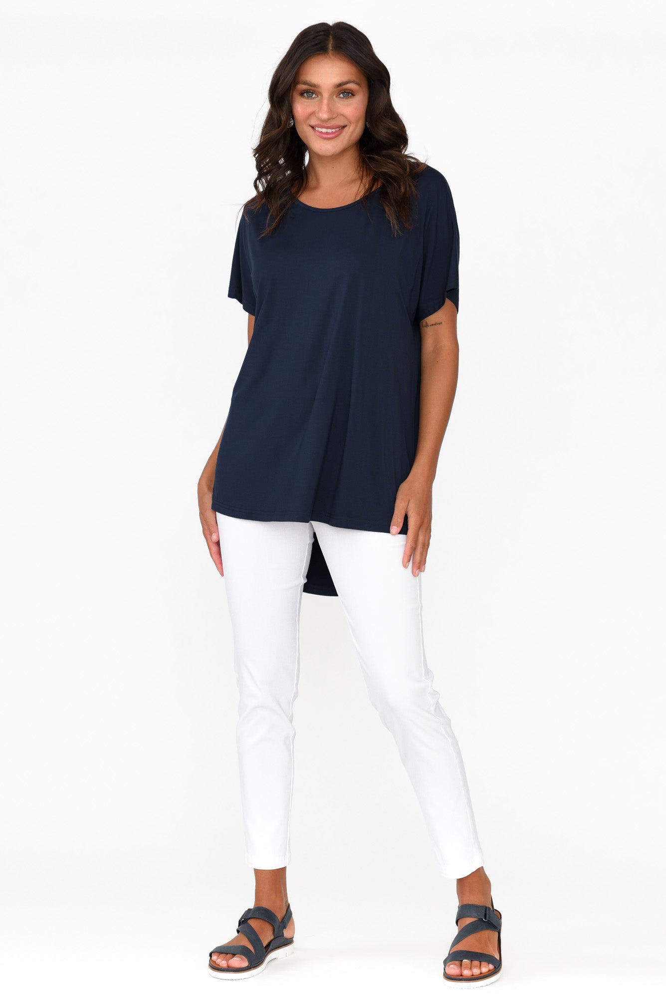 Danya Navy Bamboo Top