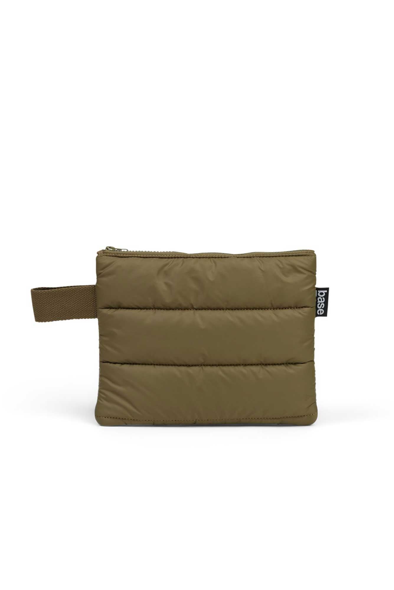 Marci Khaki Small Puffer Clutch