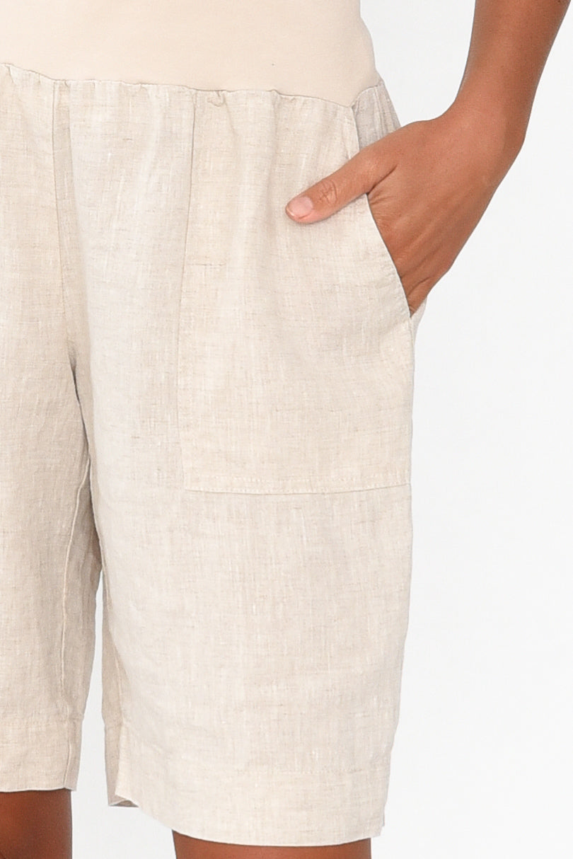 Aster Natural Linen Short