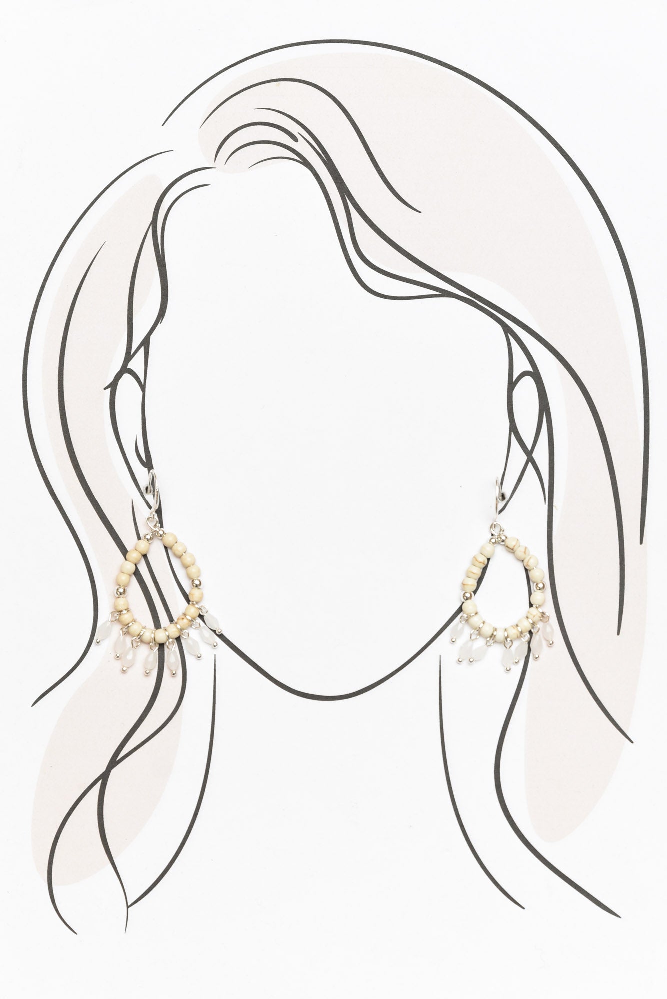 Cataline Natural Teardrop Earring