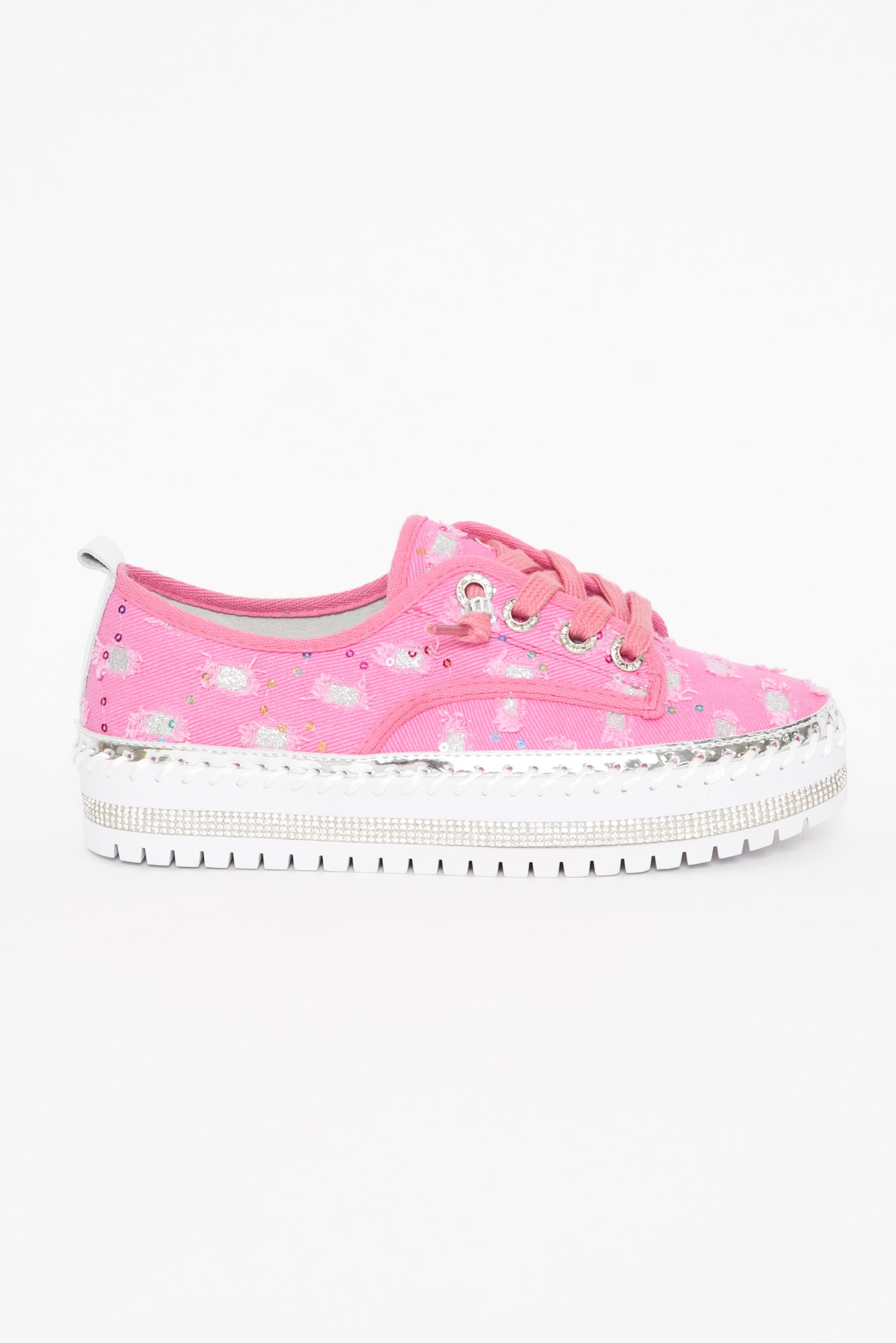 Bling Hot Pink Sequin Sneaker
