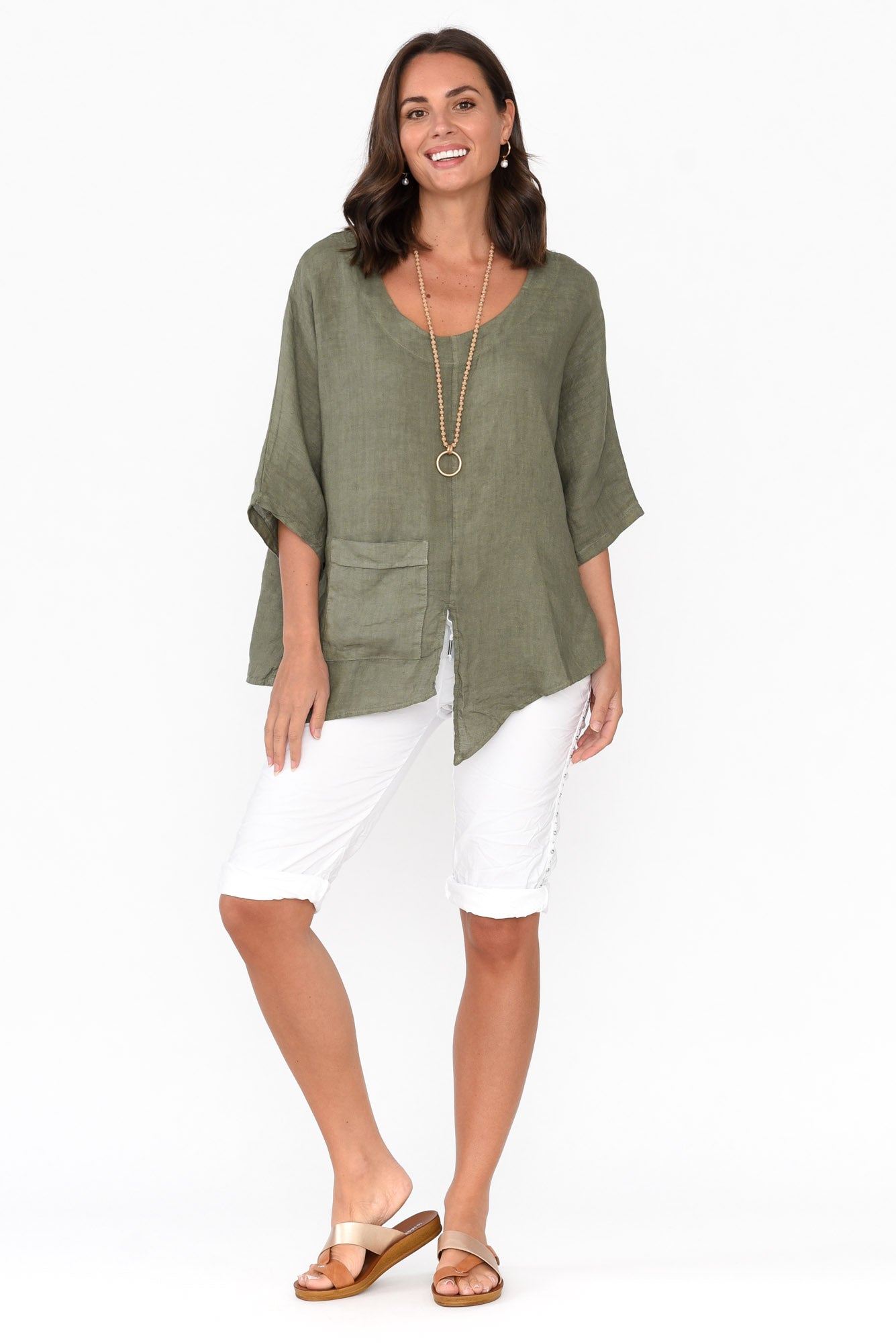 Rhonda White Embellished Shorts