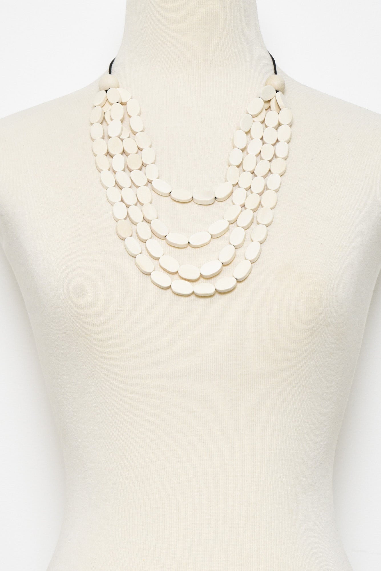 May Ivory Beaded Necklace