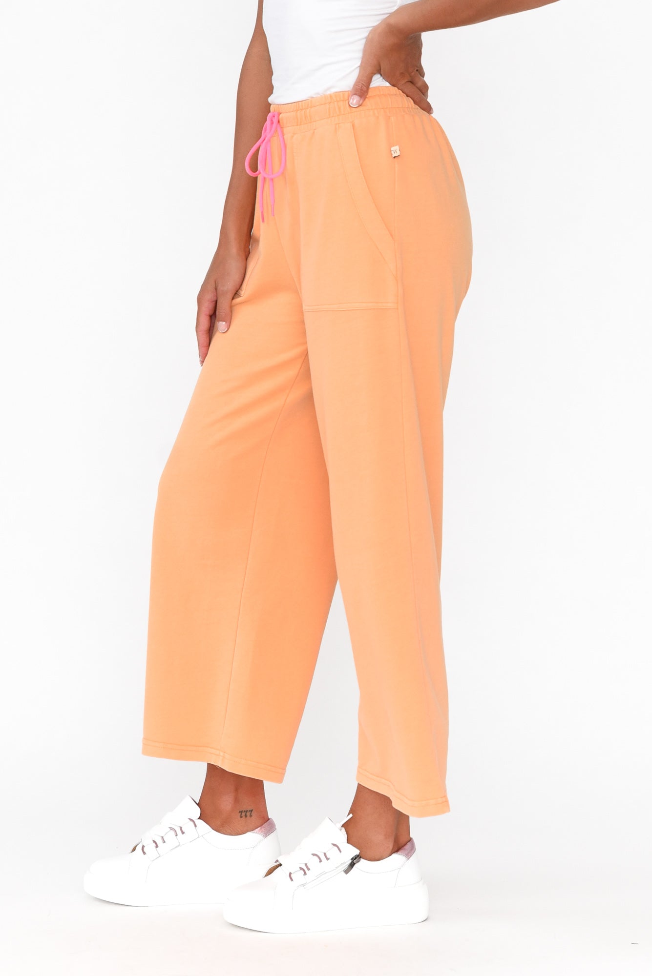 Mariam Orange Relaxed Track Pant