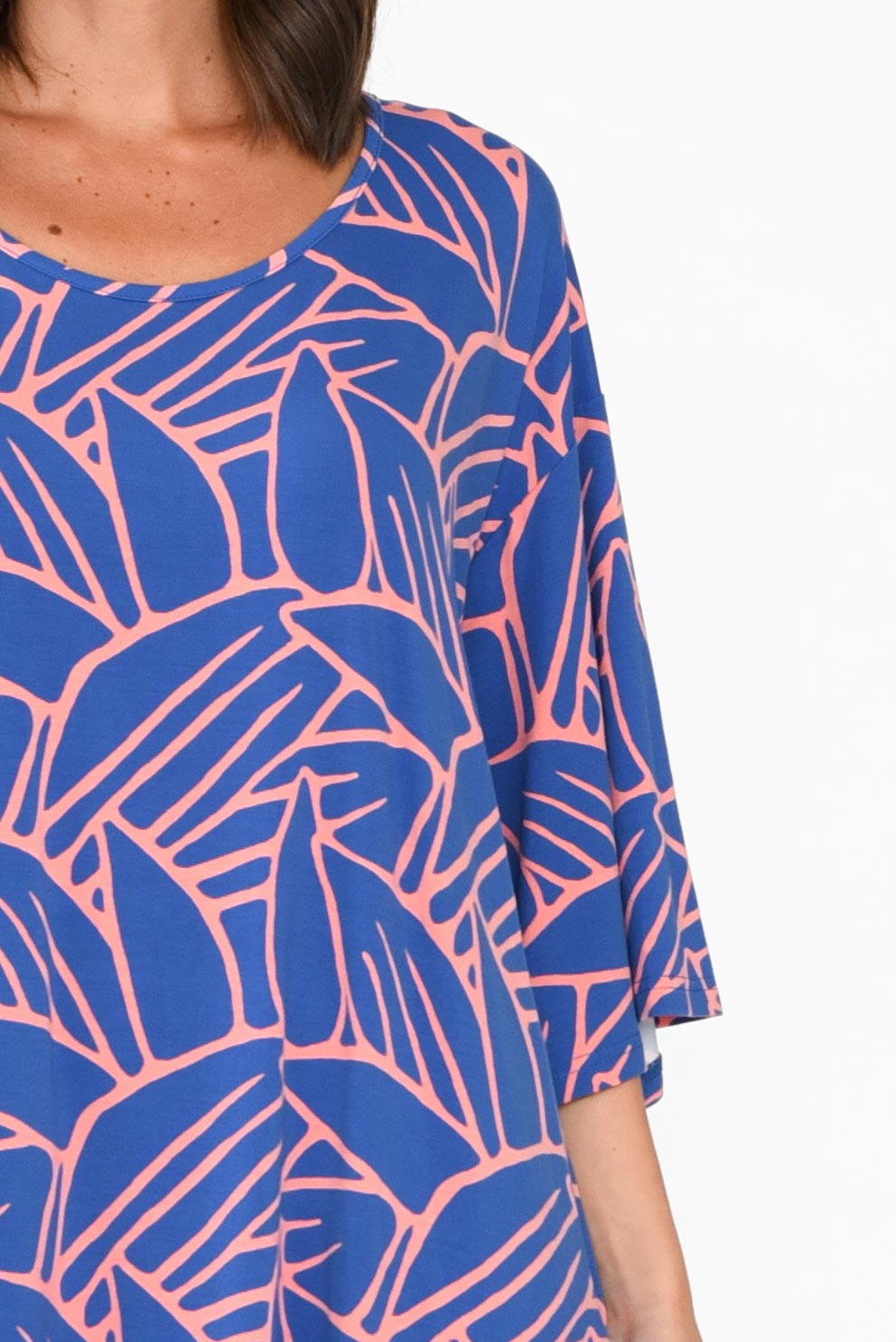 Brea Blue Leaf Bamboo Dress