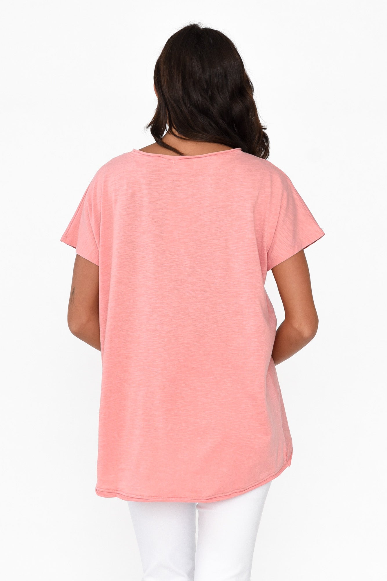 Kassidy Pink Star Sequin Tee
