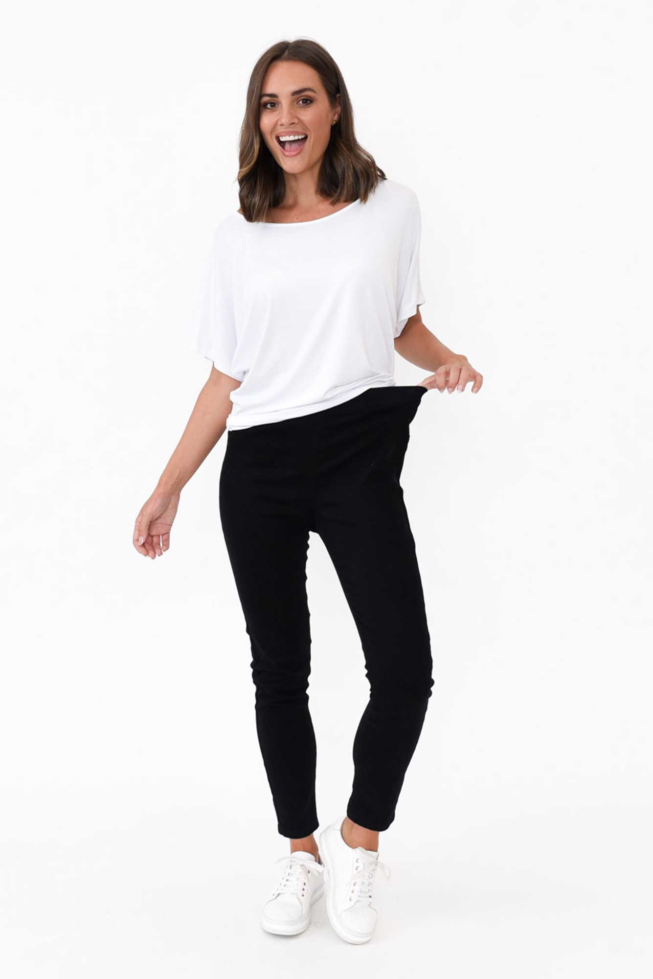 Verona Black Cotton Stretch Jean