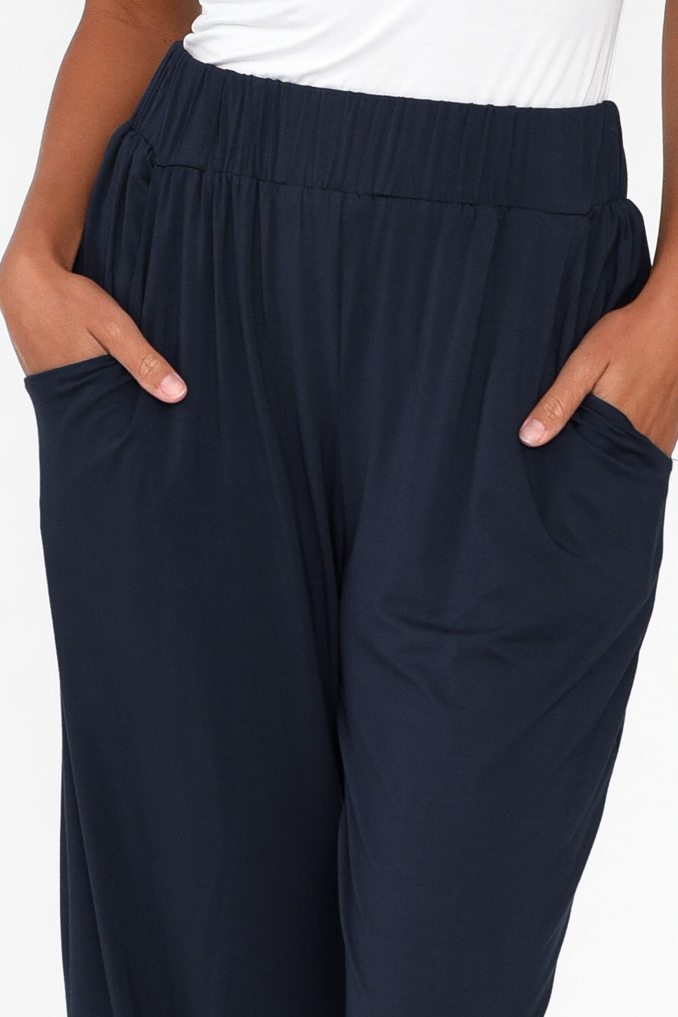 Rosella Navy Bamboo Pant