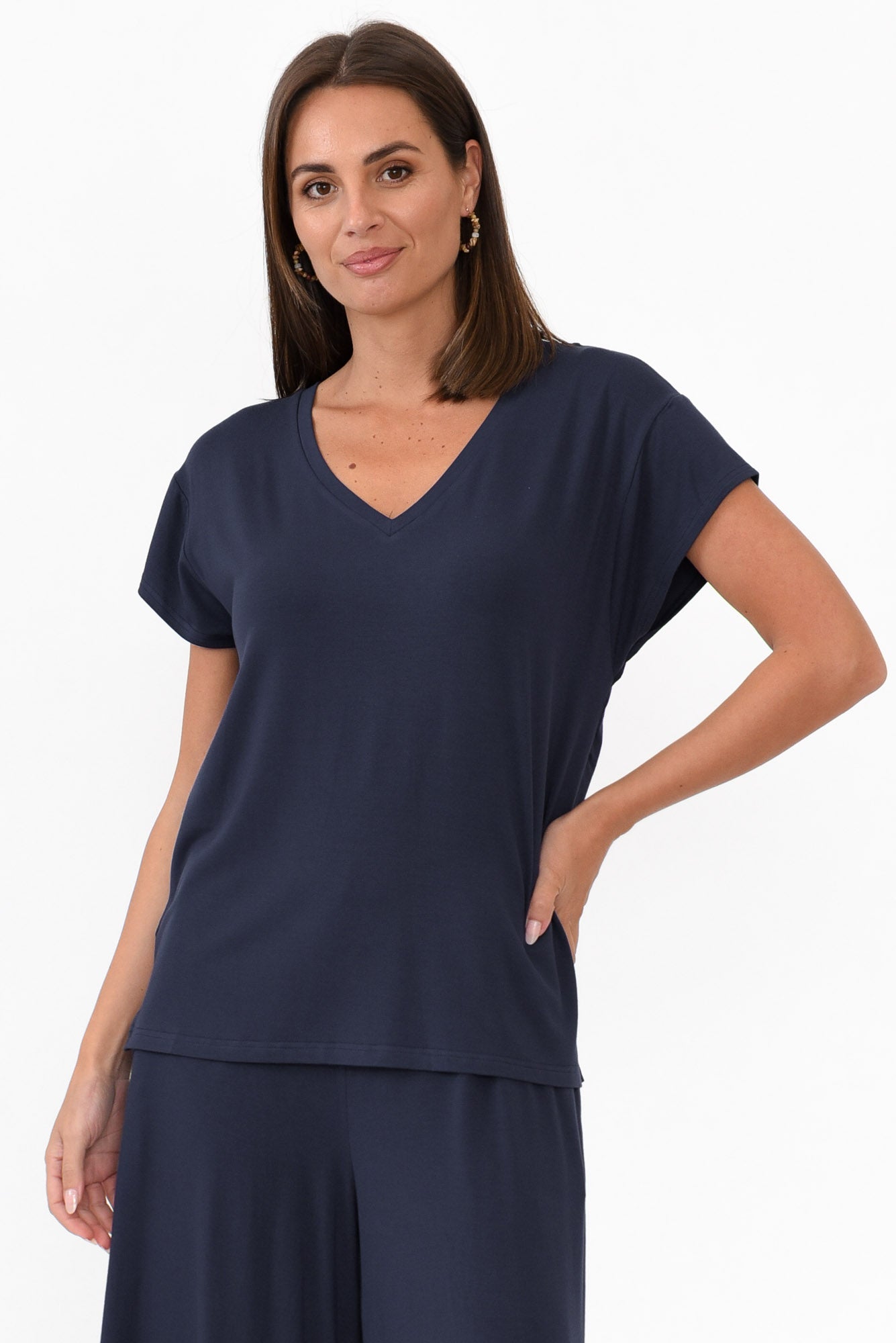 Jenkins Navy Modal Tee