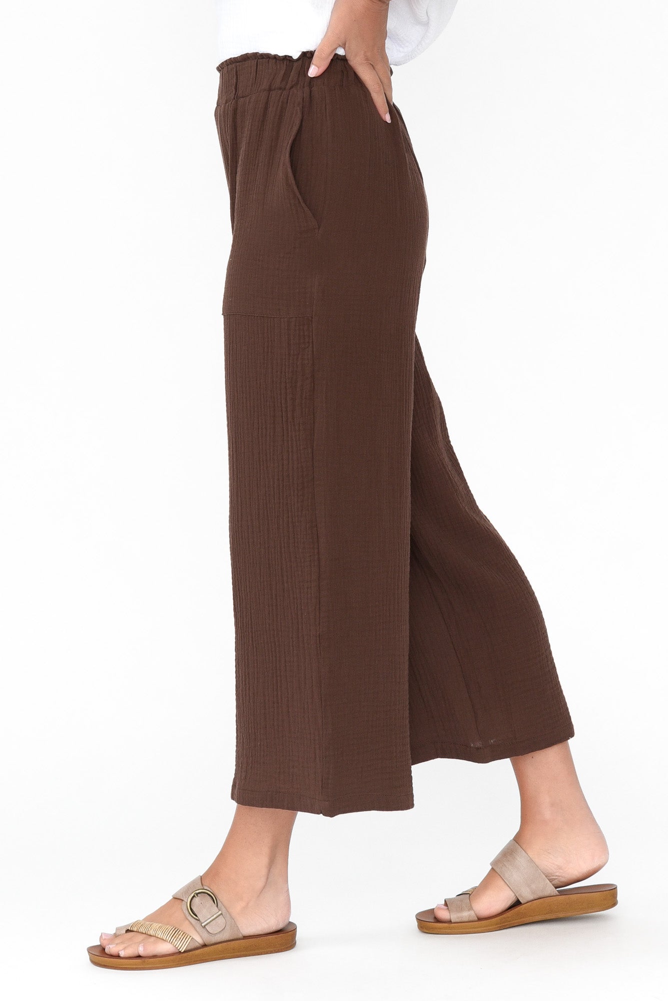 Byron Chocolate Cotton Pocket Pant