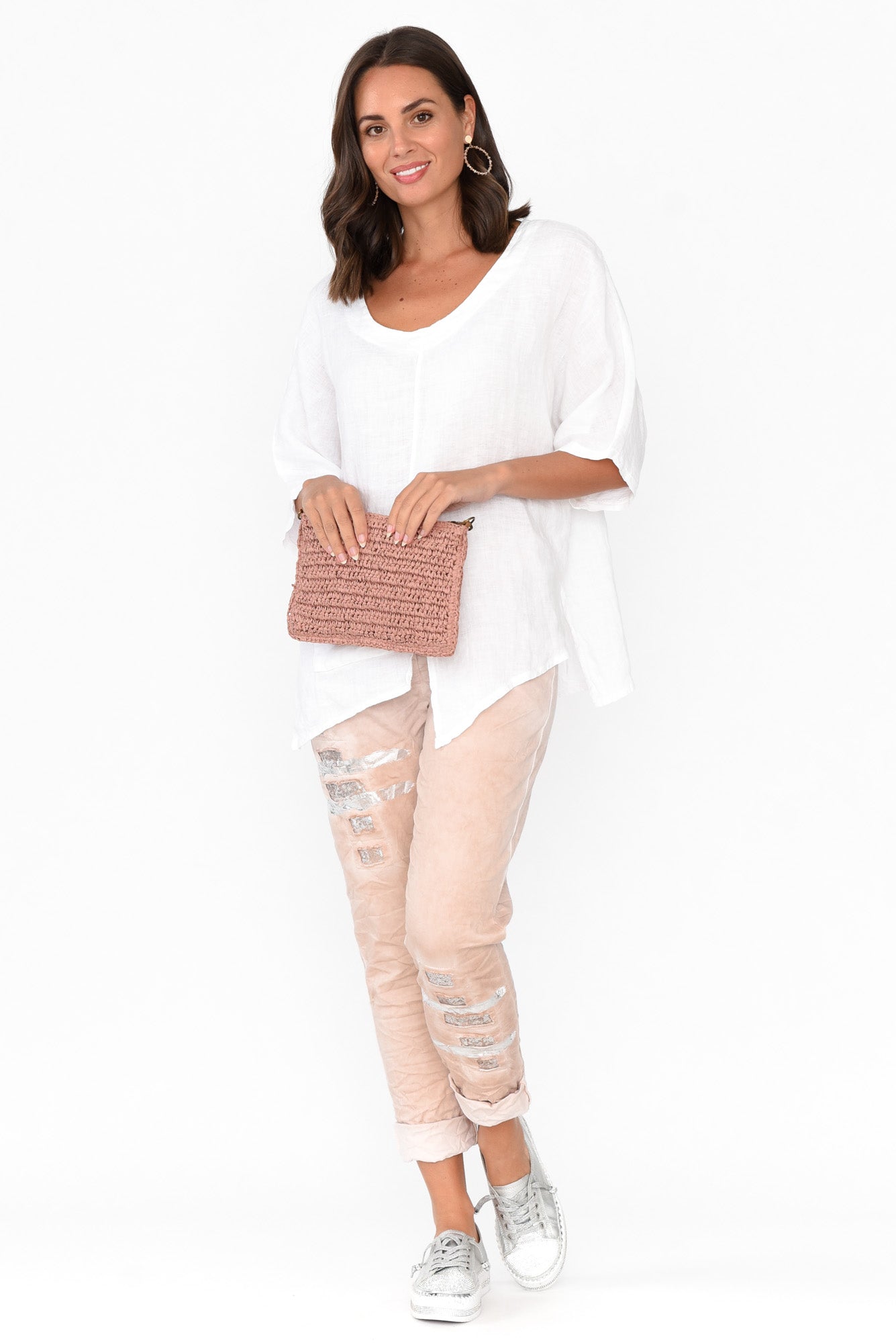 Lexus Pink Foil Stretch Pant