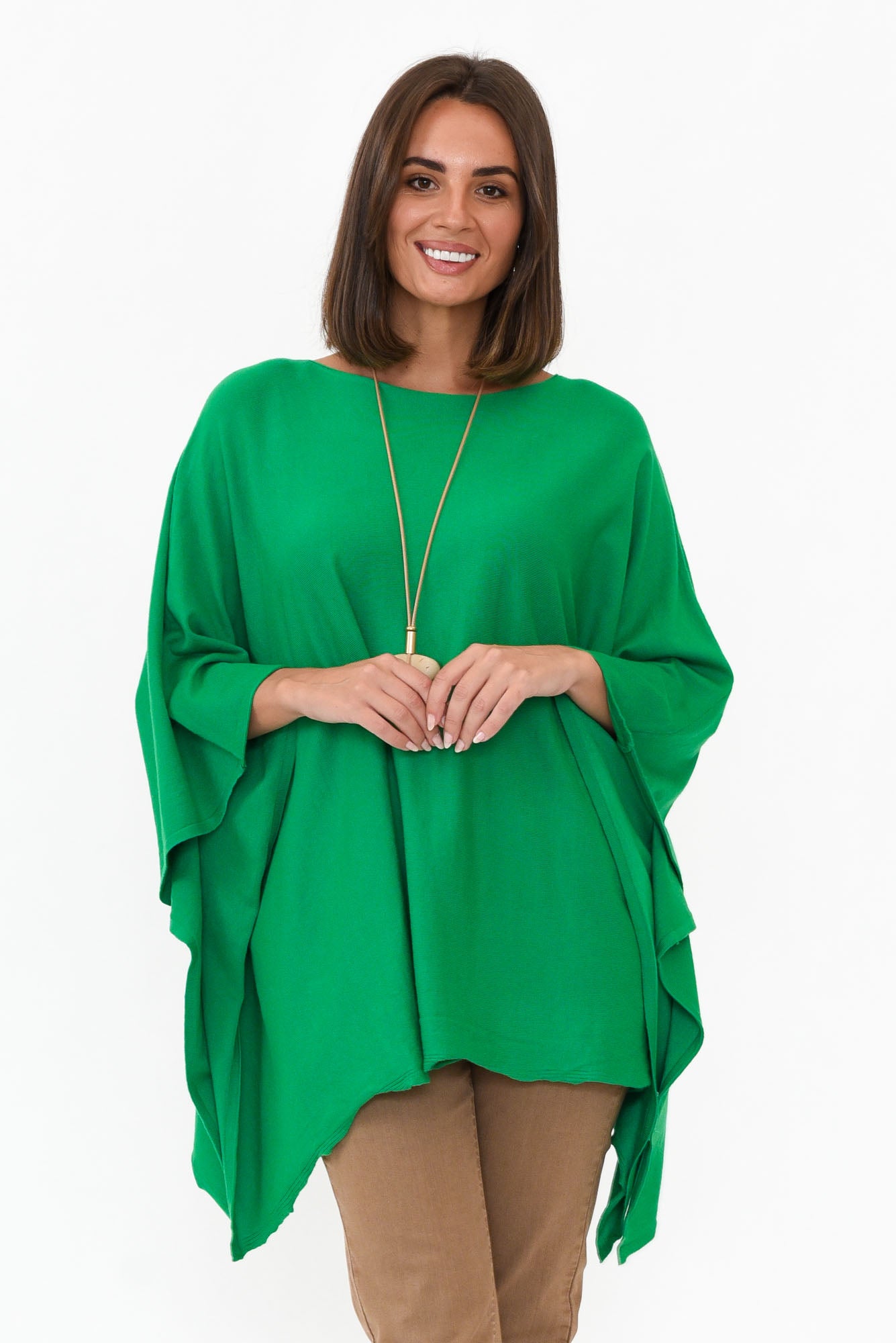 Timothy Green Cotton Stretch Poncho