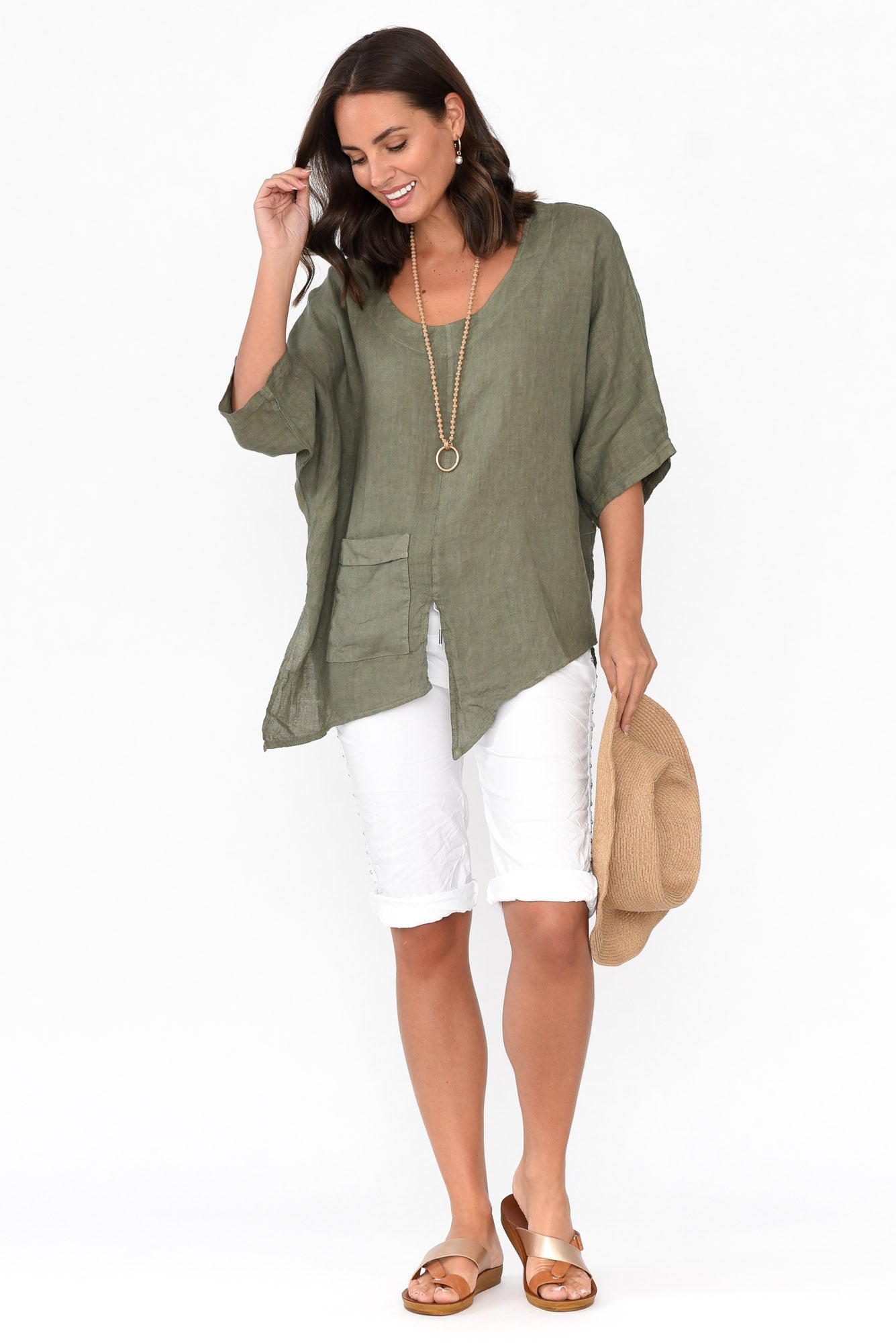 Rhonda White Embellished Shorts
