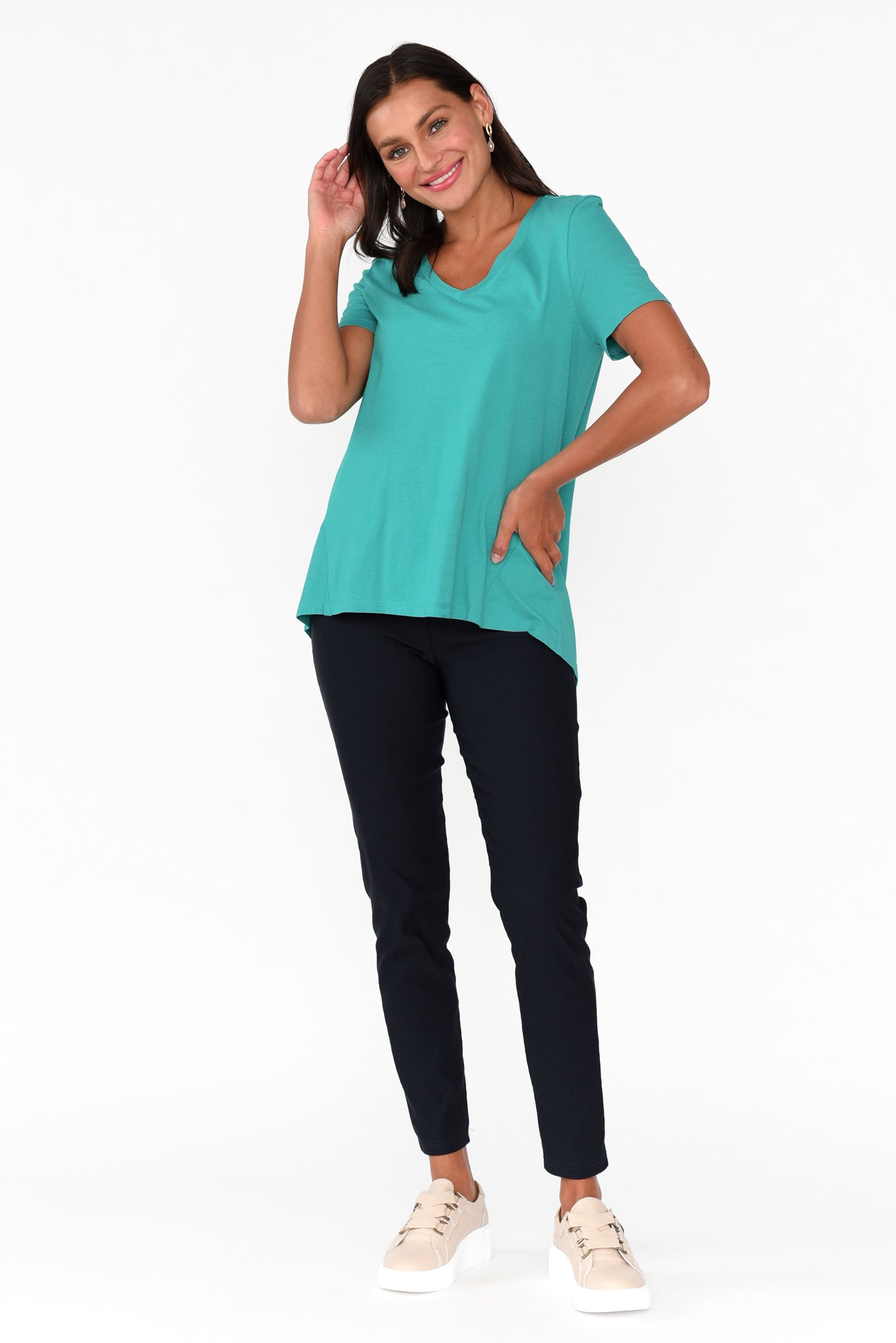 Luella Jade Green Cotton Tee