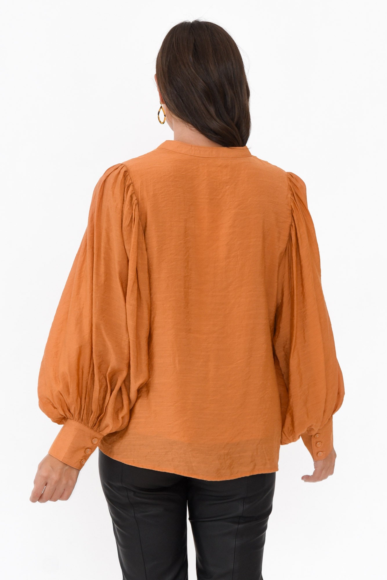 Kane Rust Cotton Blend Top