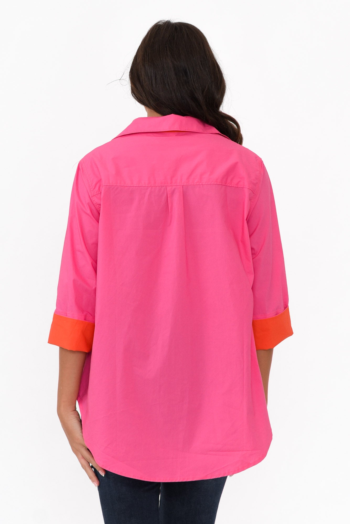 Kingsley Hot Pink Cotton Shirt