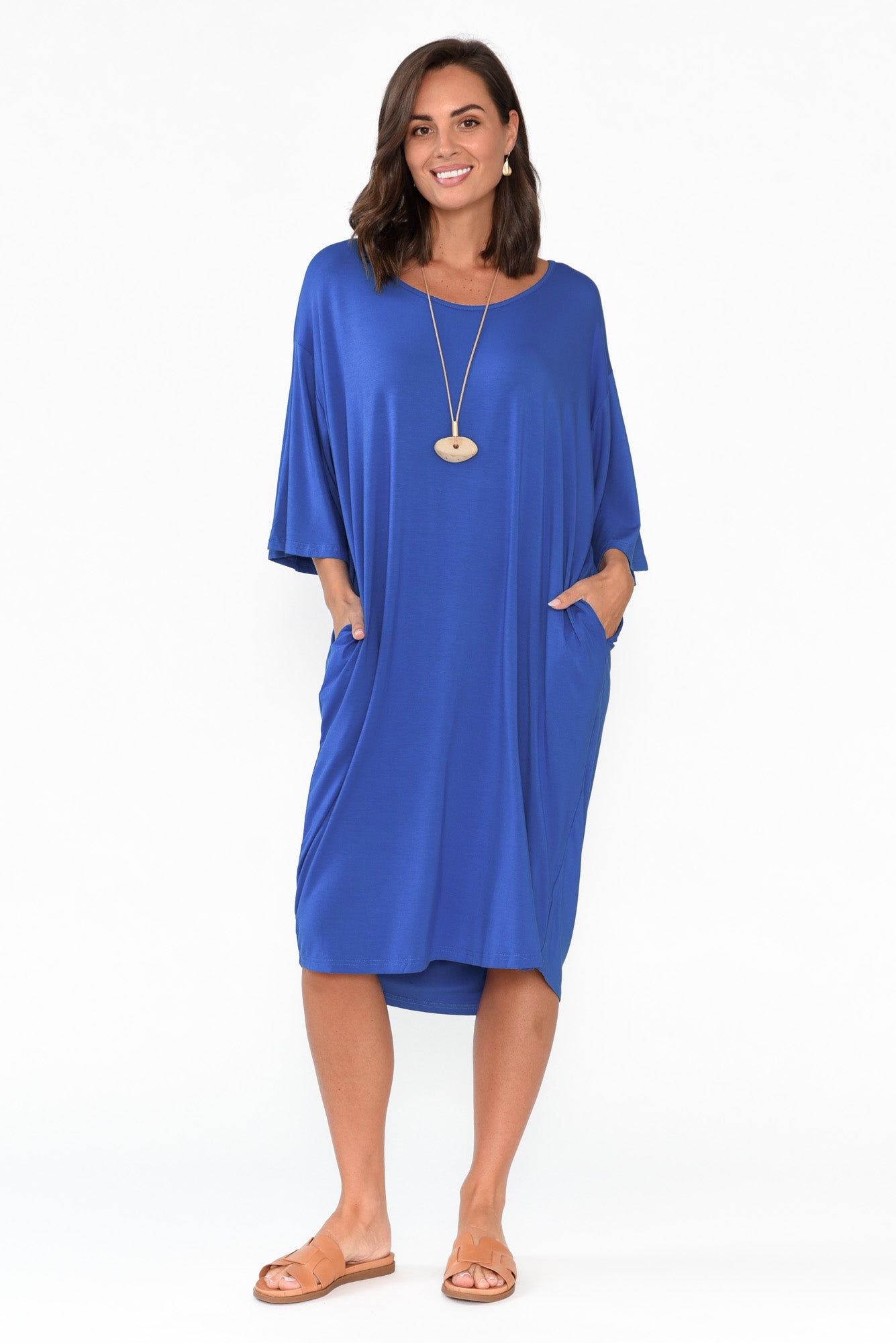 Brea Cobalt Bamboo Dress