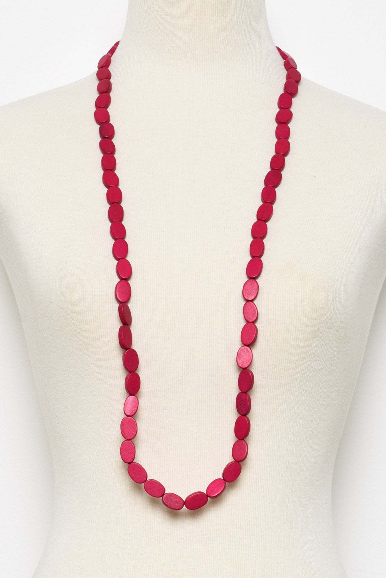 Ginevra Hot Pink Beaded Necklace