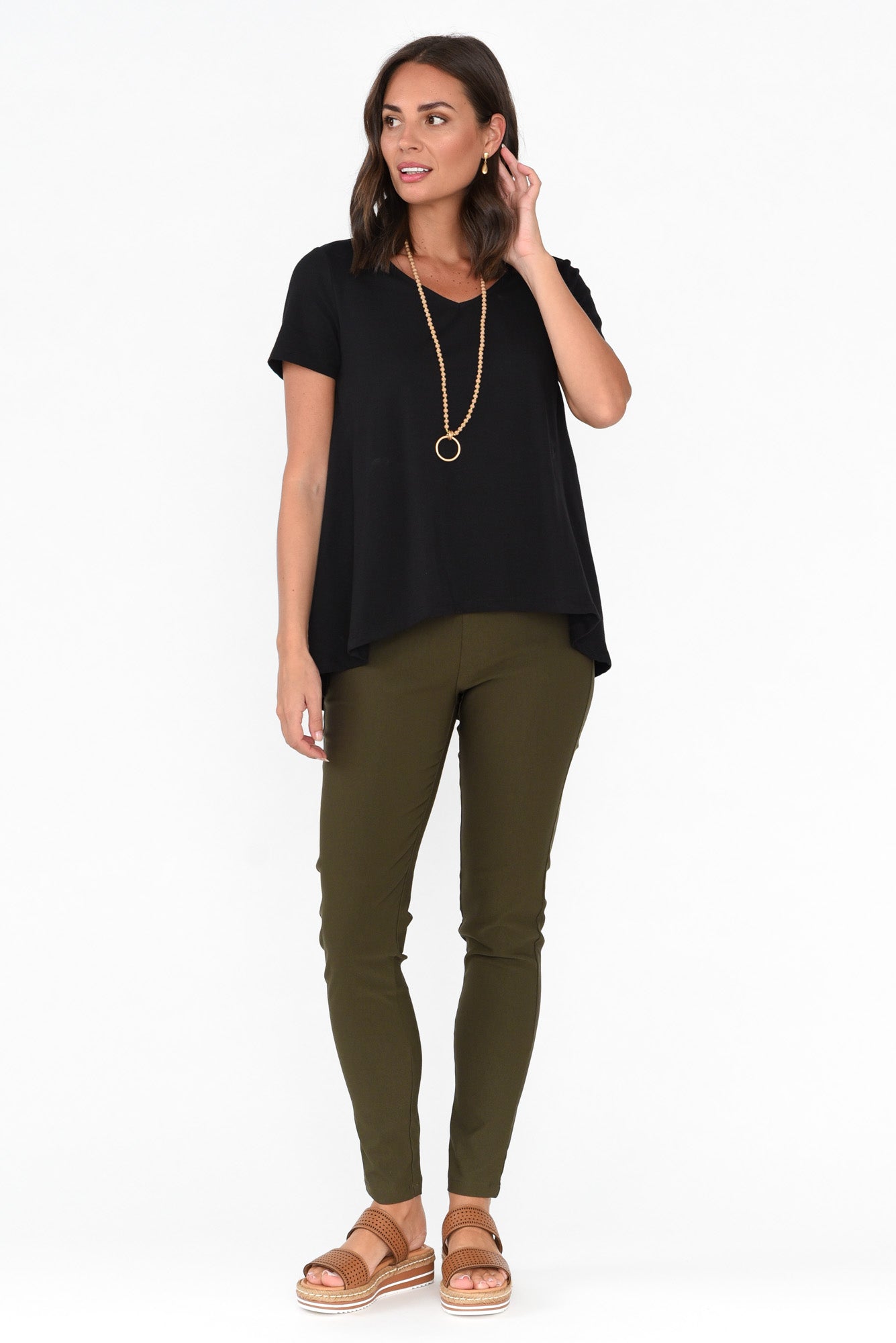 Montreal Black Cotton Tee