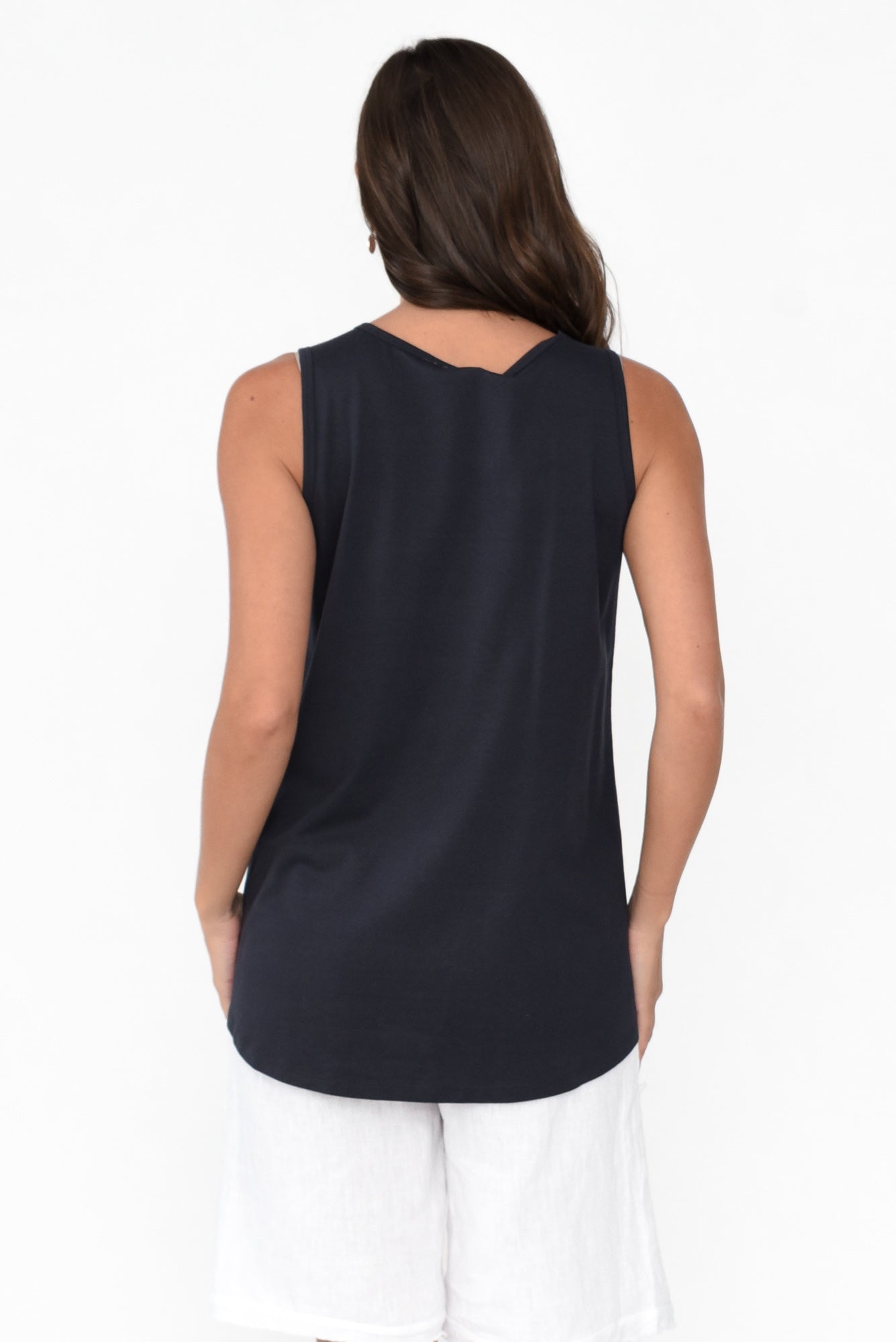 Josie Charcoal Cotton Tank