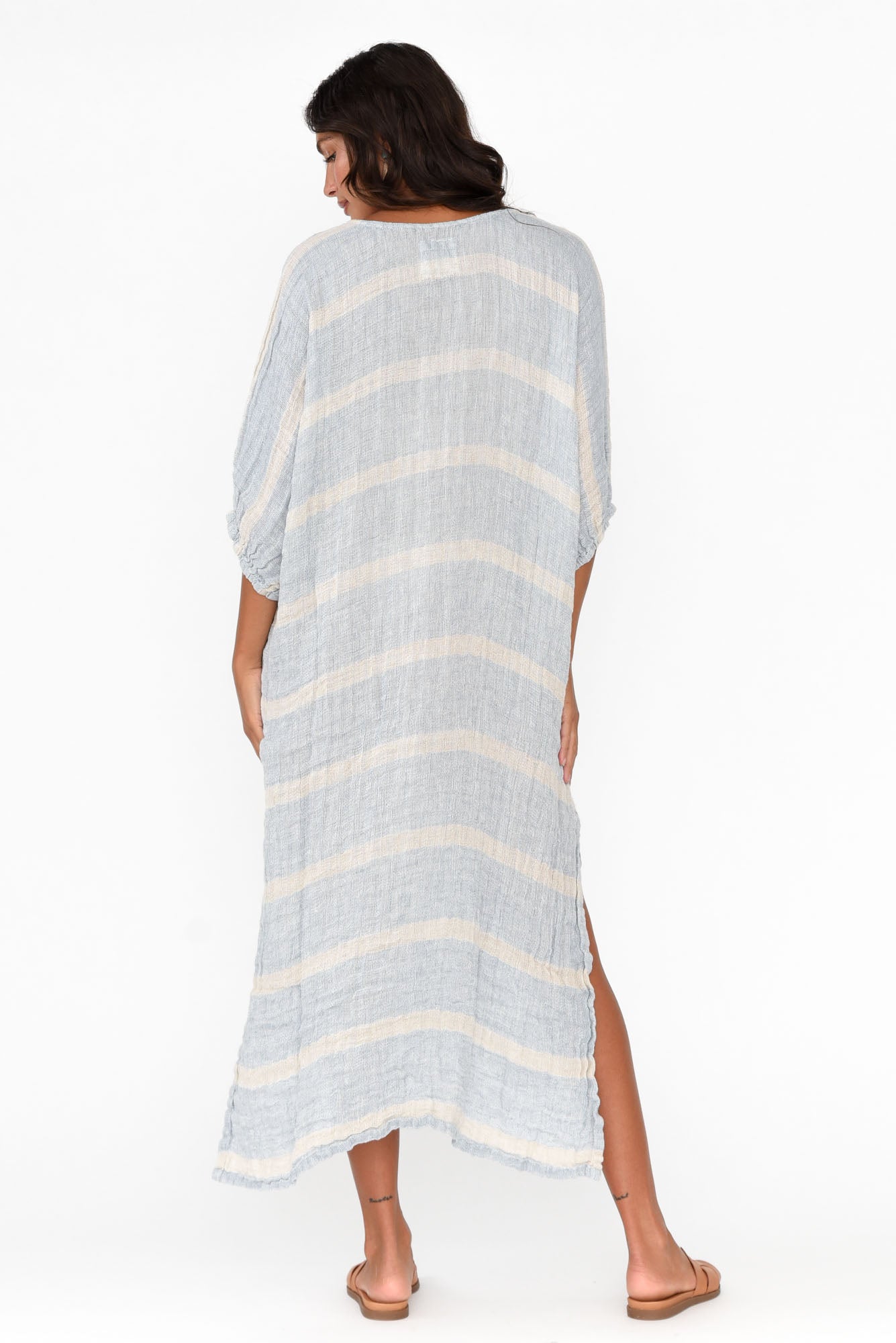 Marcel Blue Stripe Linen Dress