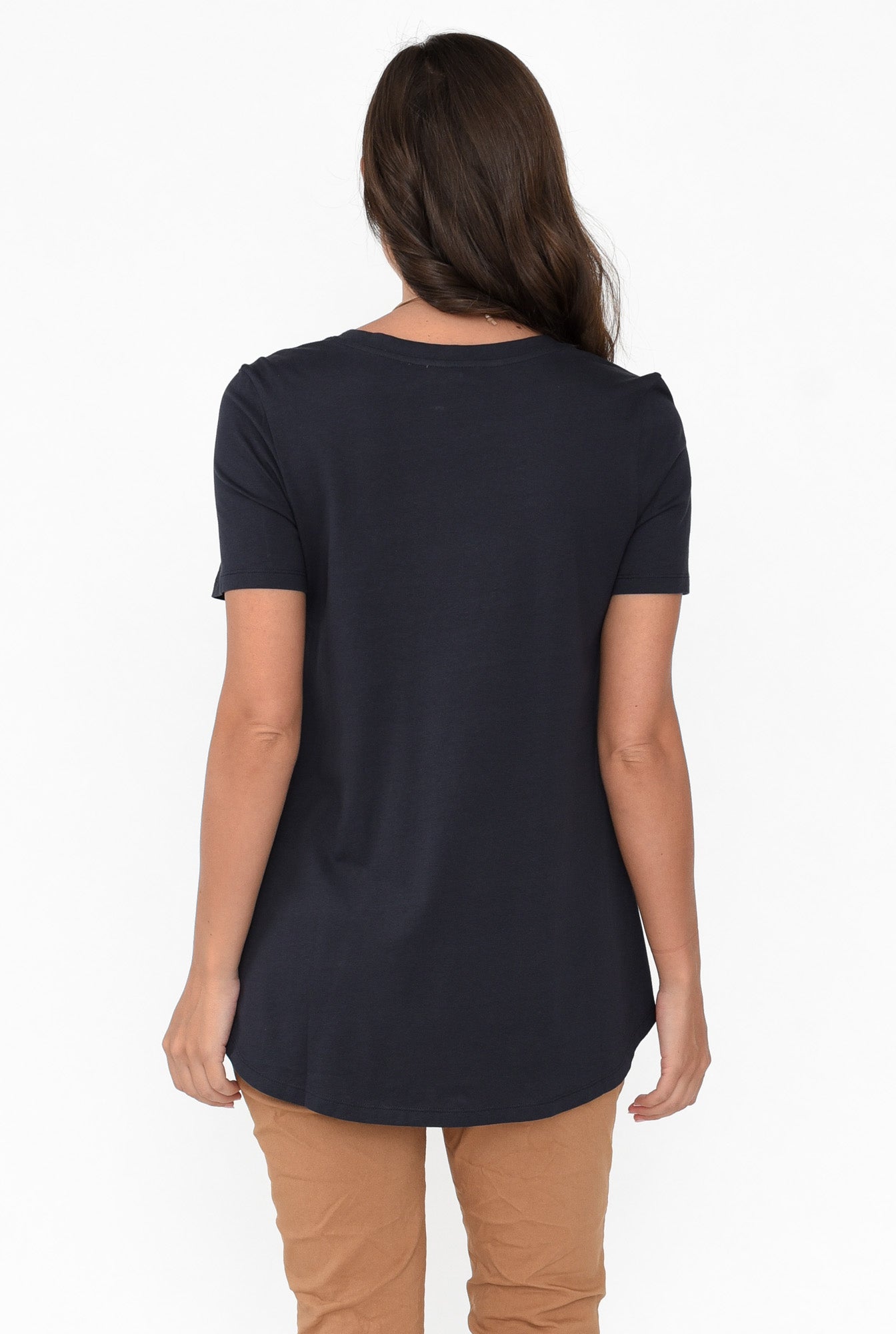 Luella Charcoal Cotton Tee