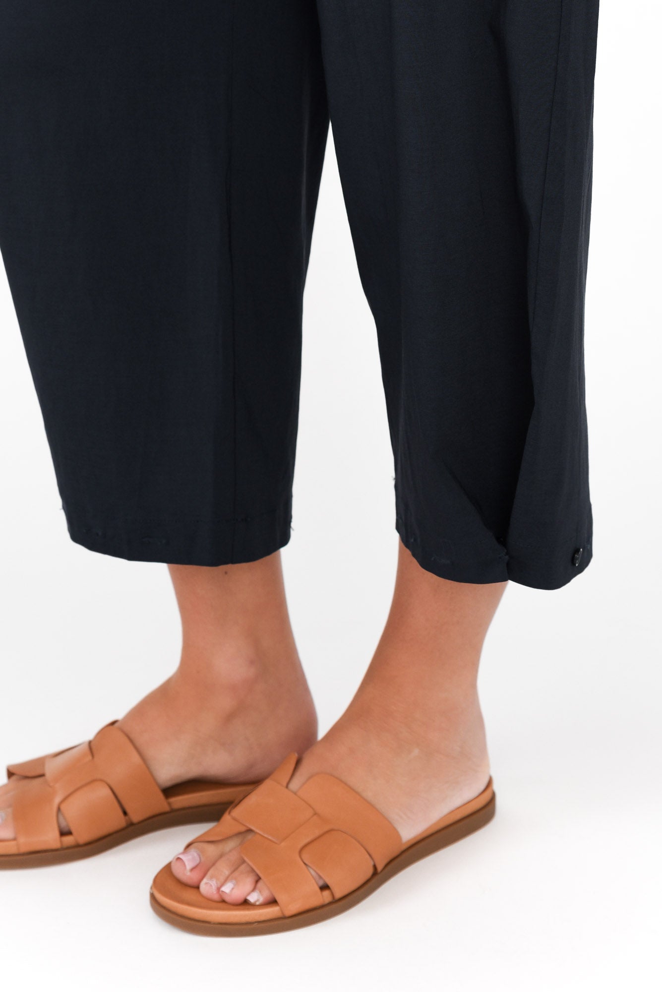 Carlton Navy Convertible Cropped Pant