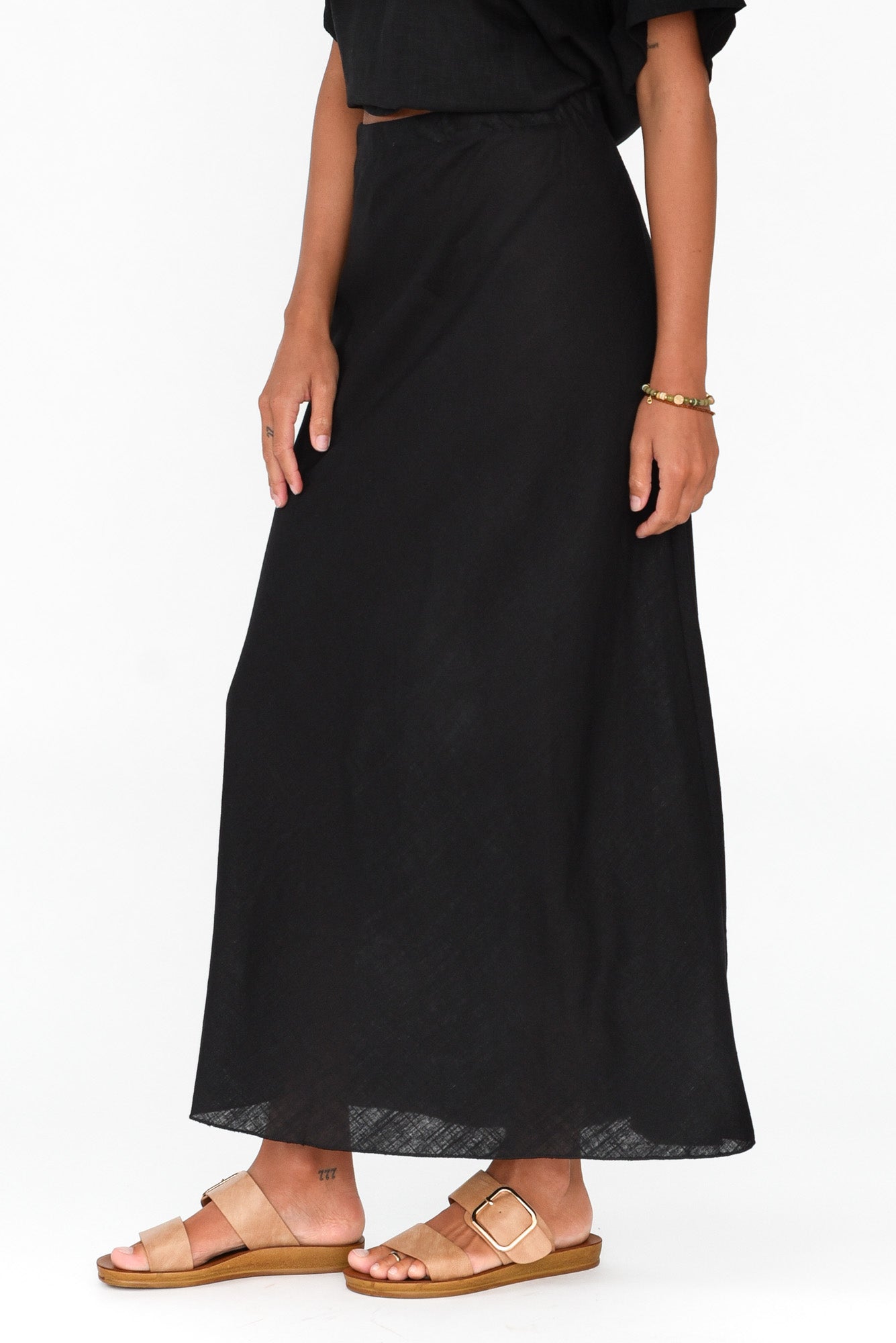 Malva Black Maxi Skirt