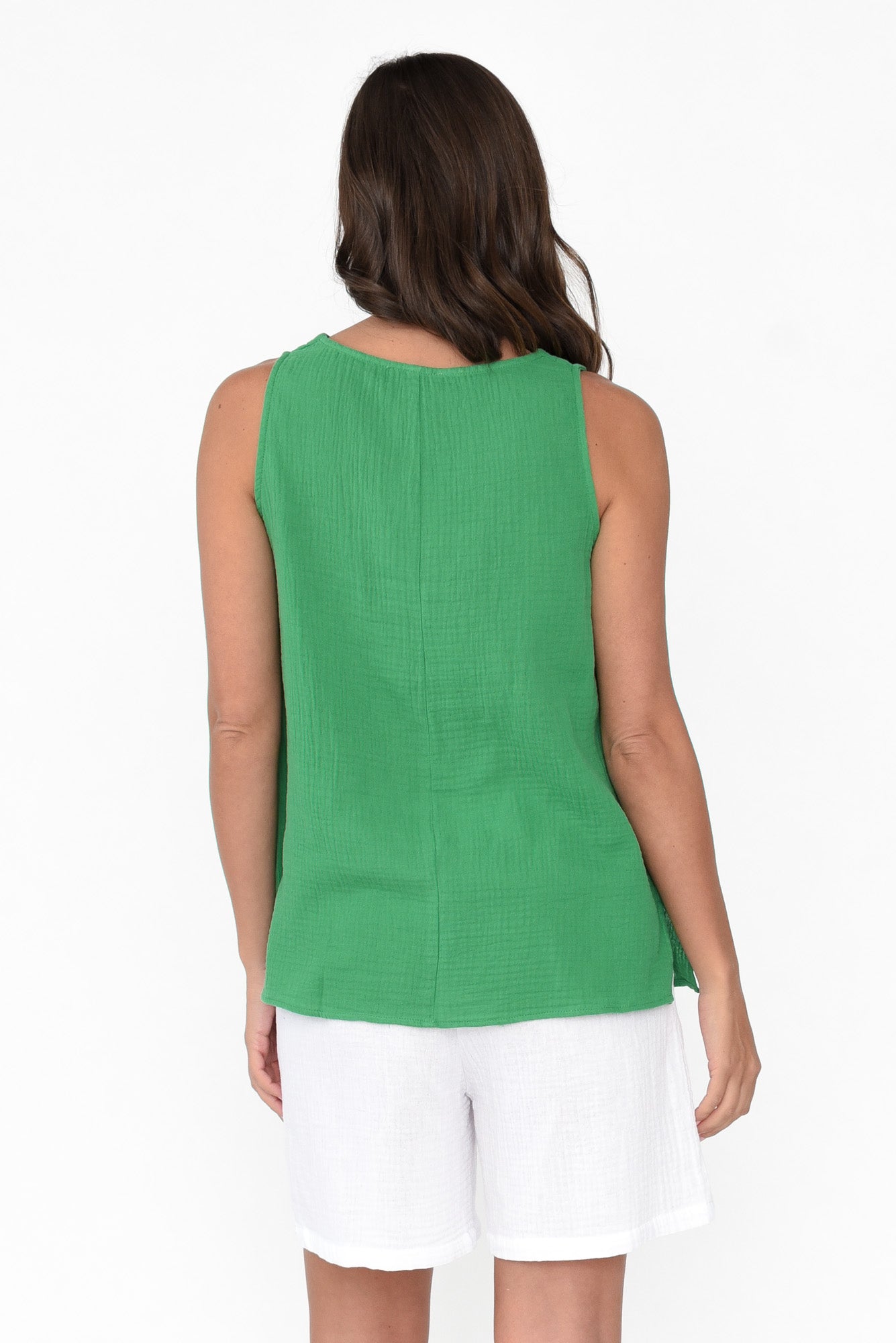 Byron Green Cotton Tank