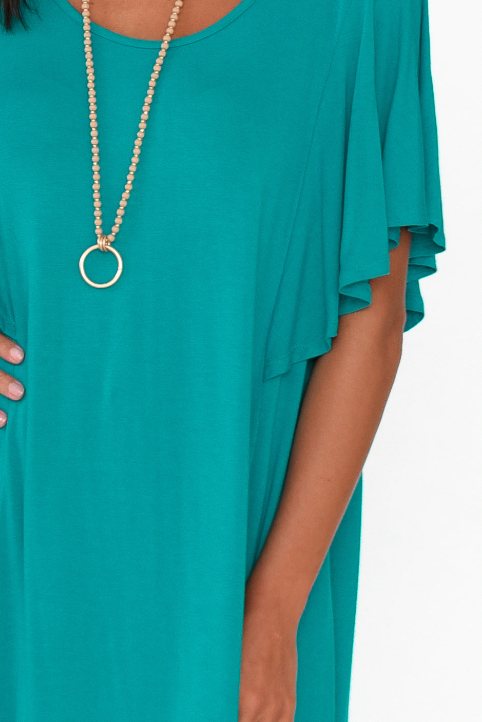 Tahiti Blue Lagoon Frill Dress
