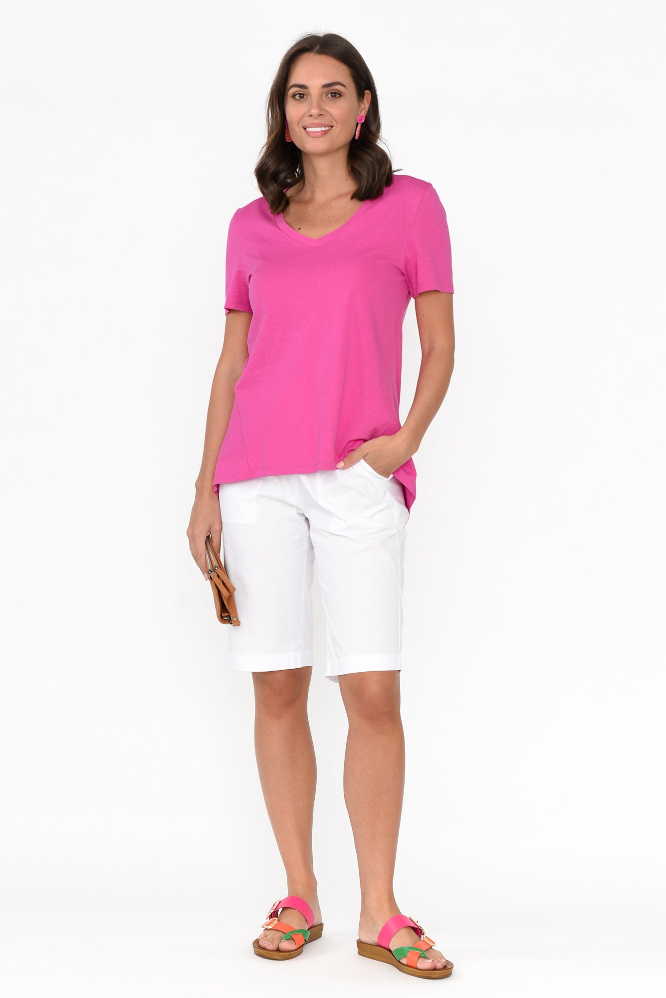 Wilson White Cotton Short