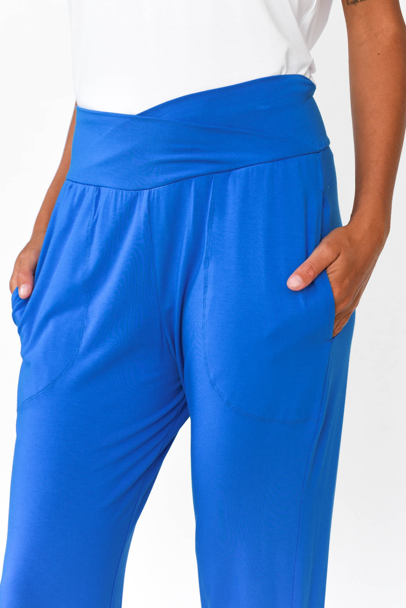 Perry Cobalt Bamboo Crop Pant