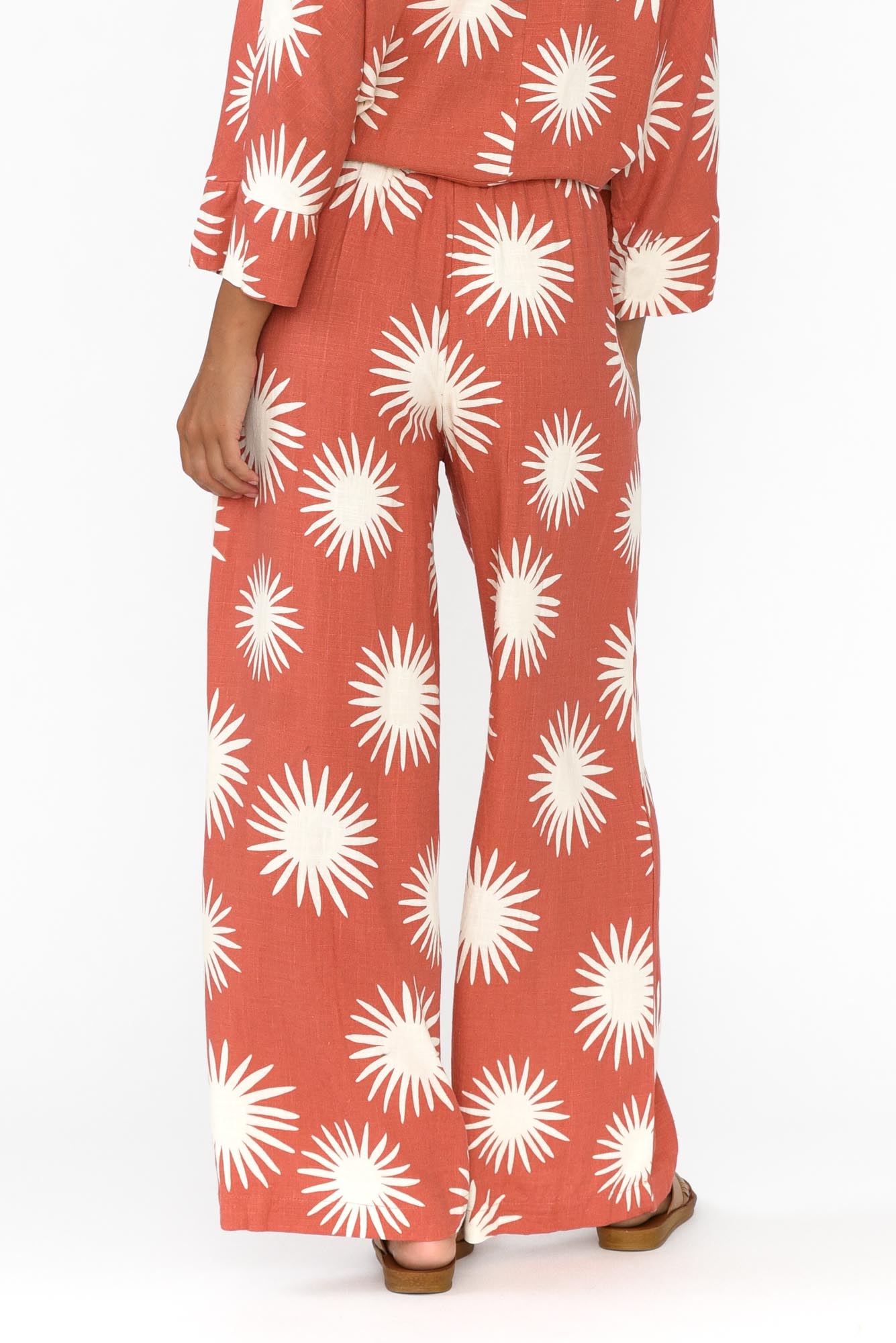 Cherish Rust Flower Pant