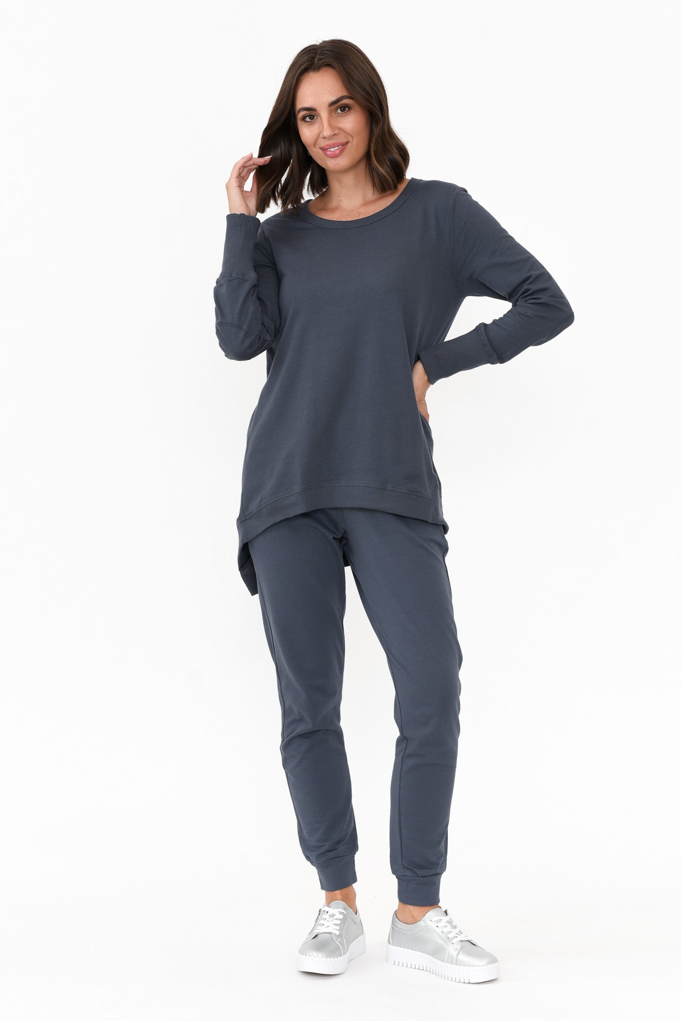 Dolly Blue Cotton Jumper