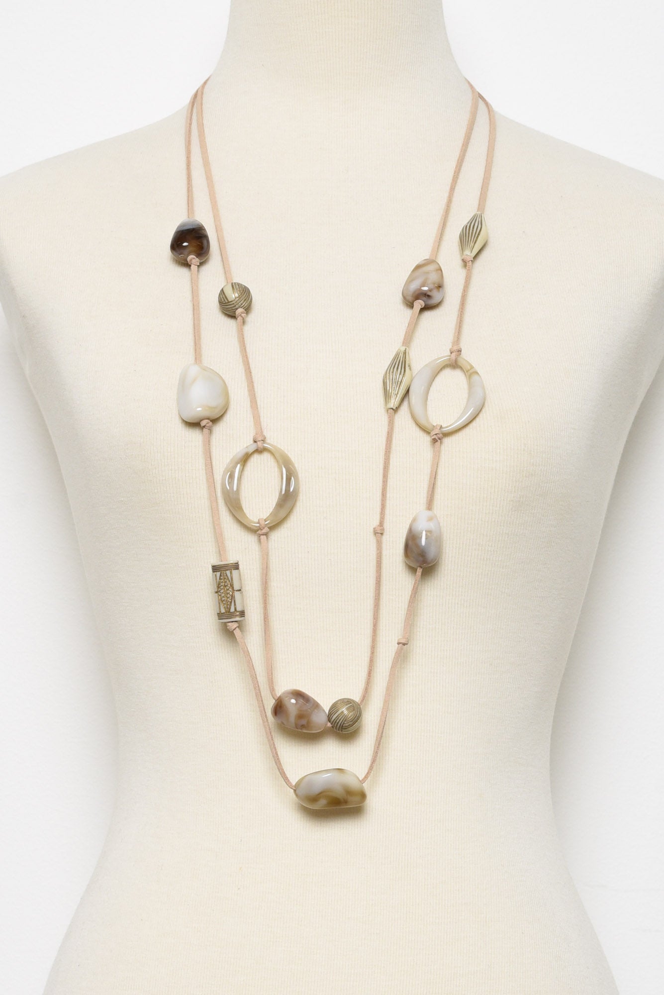 Tiarne Natural Beaded Necklace