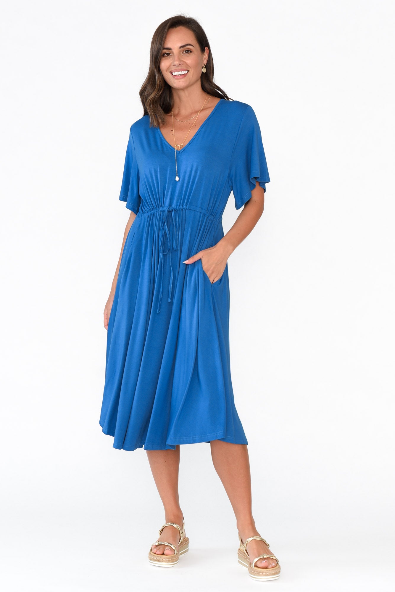 Billine Cobalt Bamboo Dress