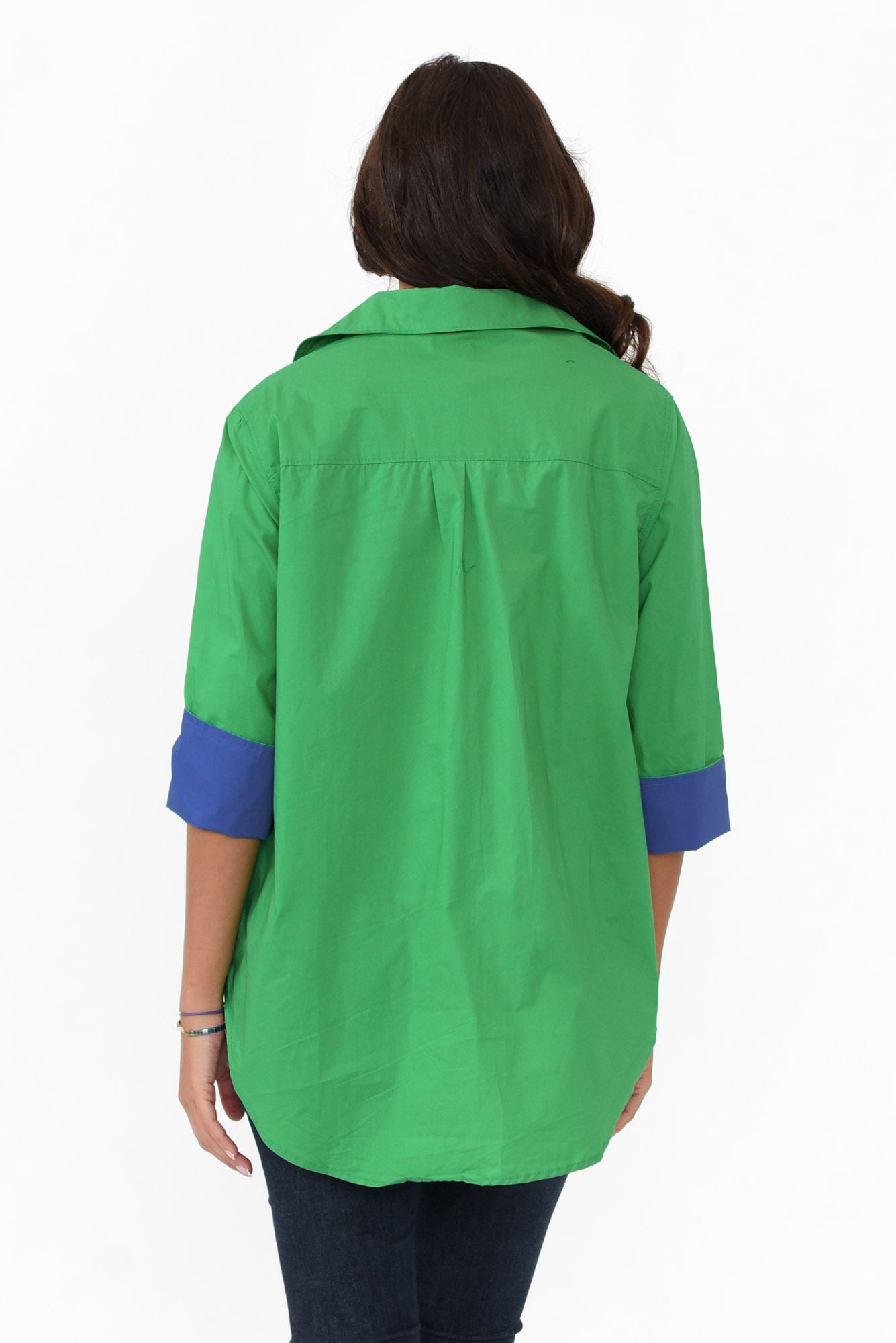 Kingsley Green Cotton Shirt
