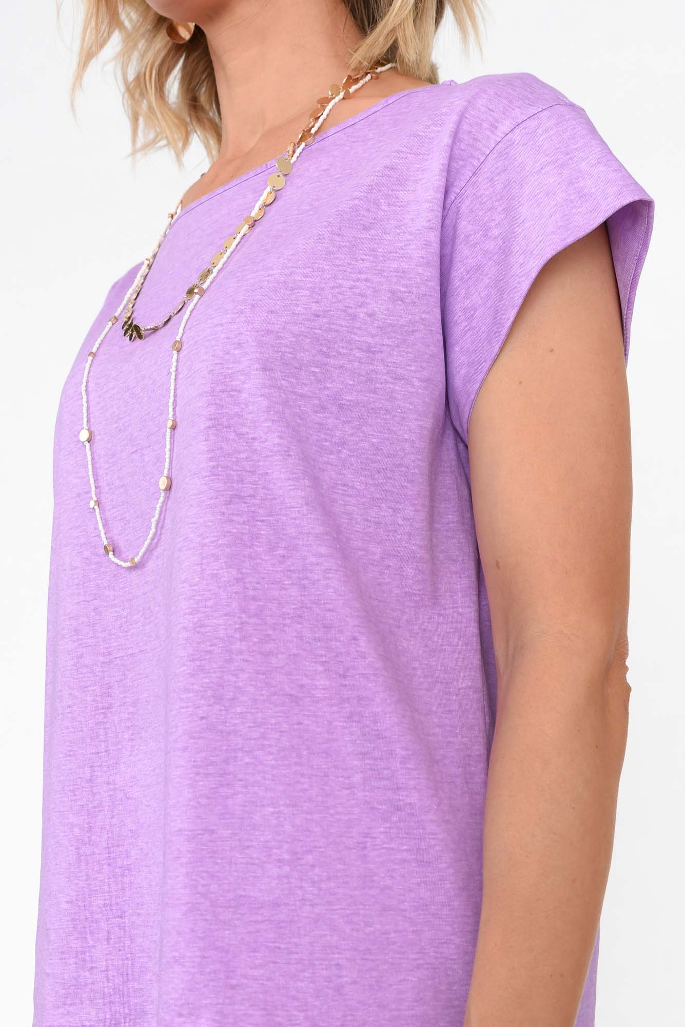Marlin Purple Wash Cotton Tee