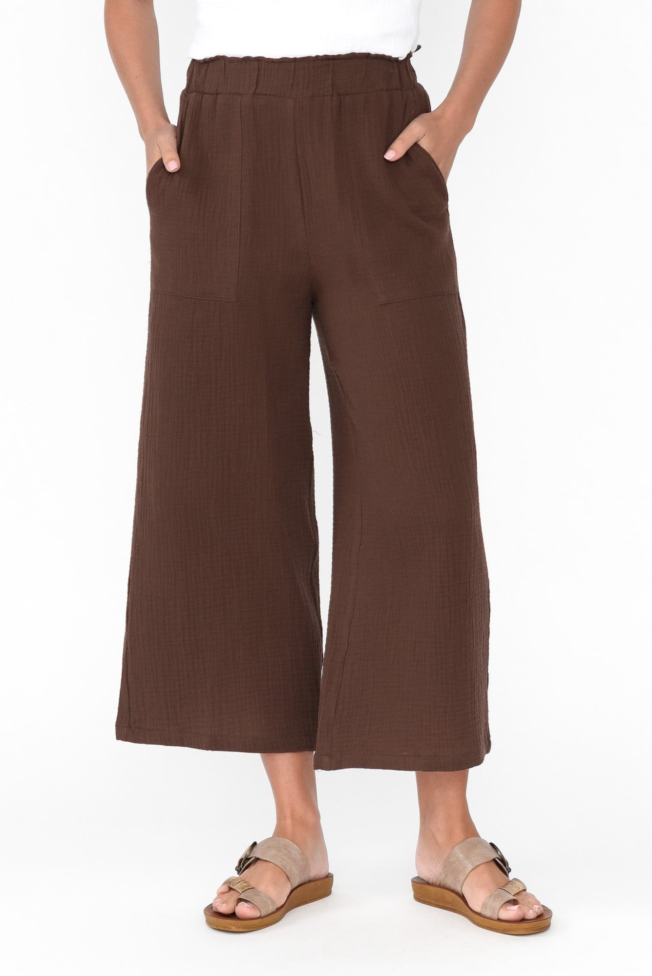 Byron Chocolate Cotton Pocket Pant