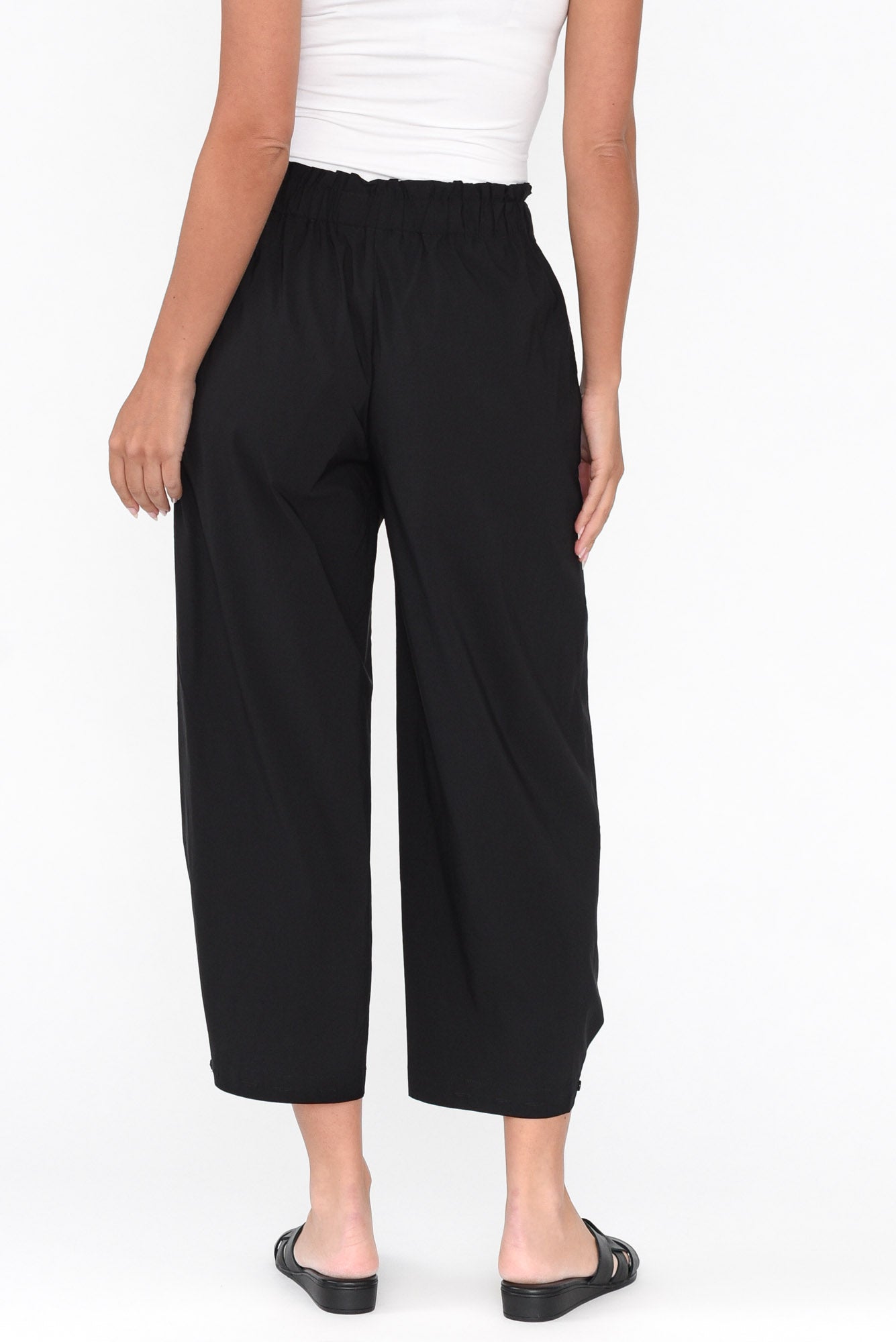 Carlton Black Convertible Cropped Pant