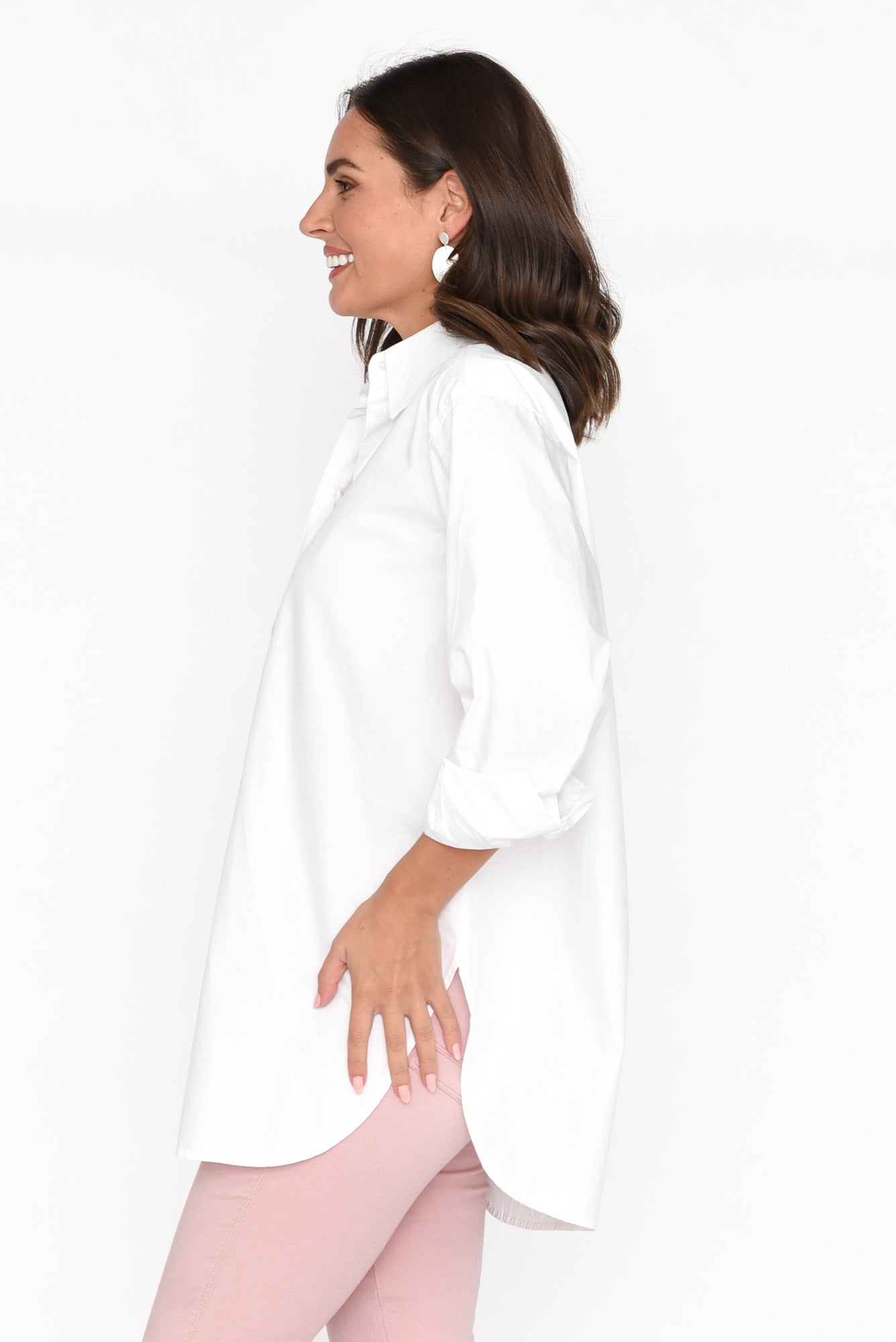 Verdel White Cotton Shirt