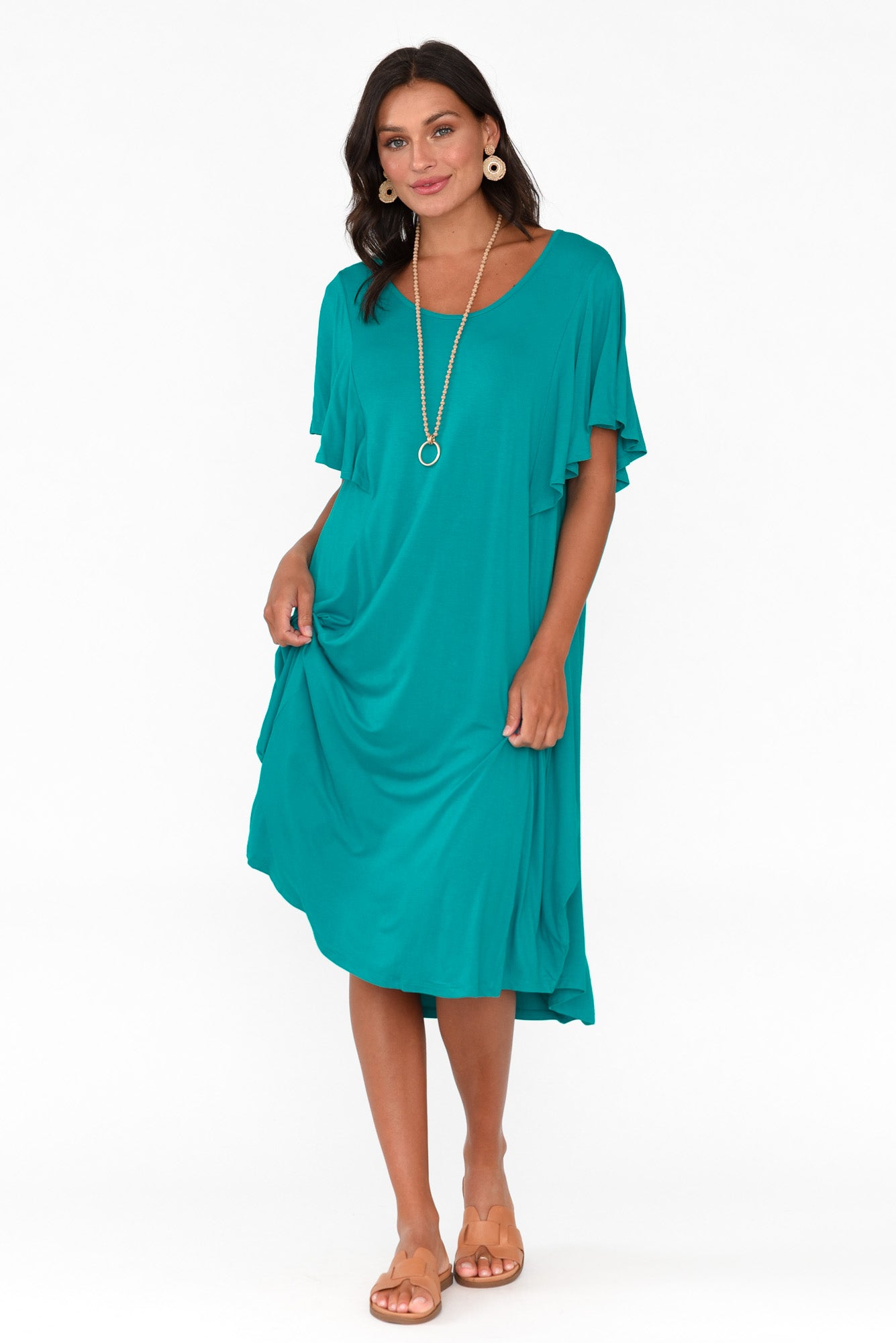 Tahiti Blue Lagoon Frill Dress